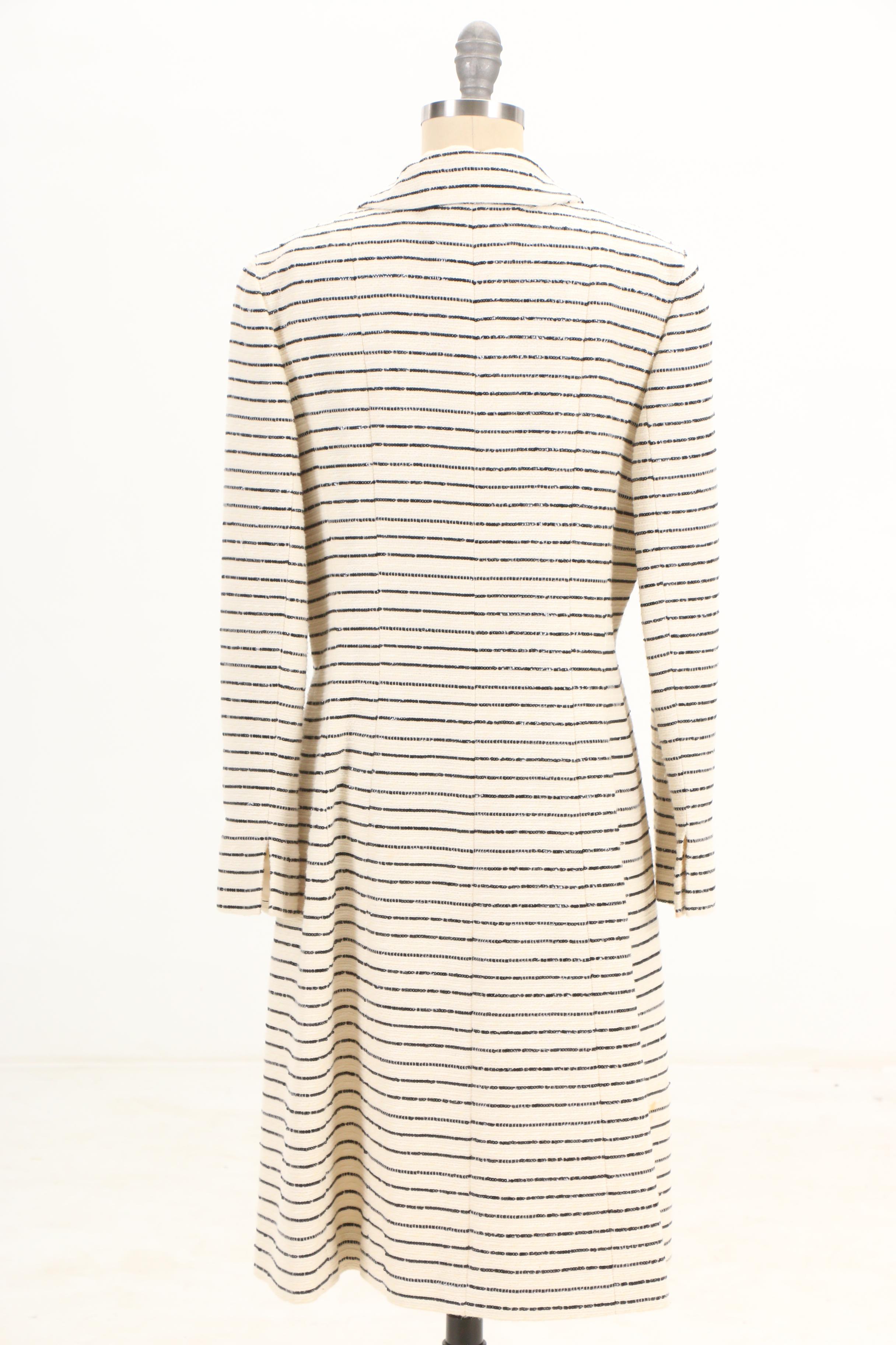 Chanel Cruise 2001 Collection Sequin Accented Tweed Coat