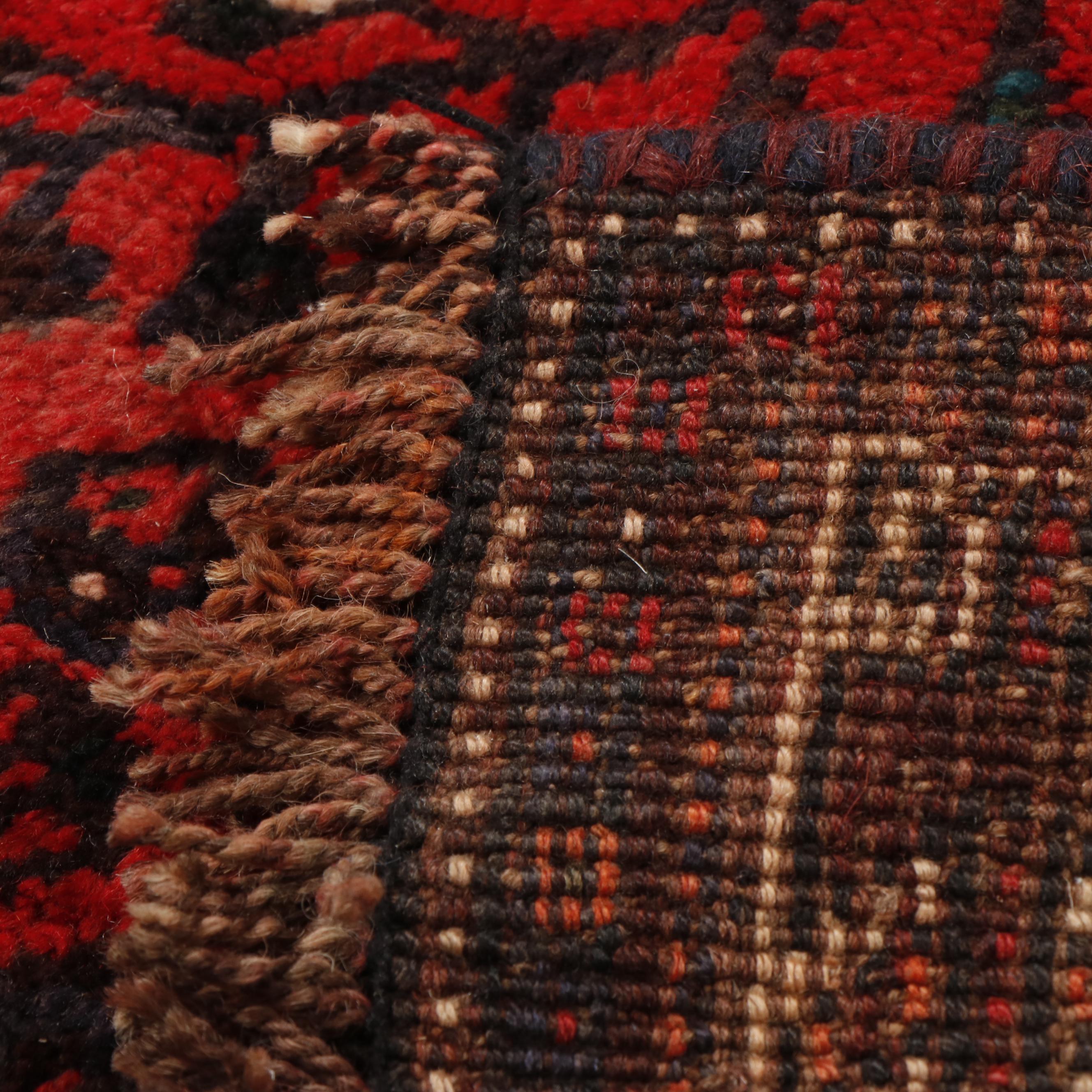 Hand-Knotted Persian Qashqai Wool Rug