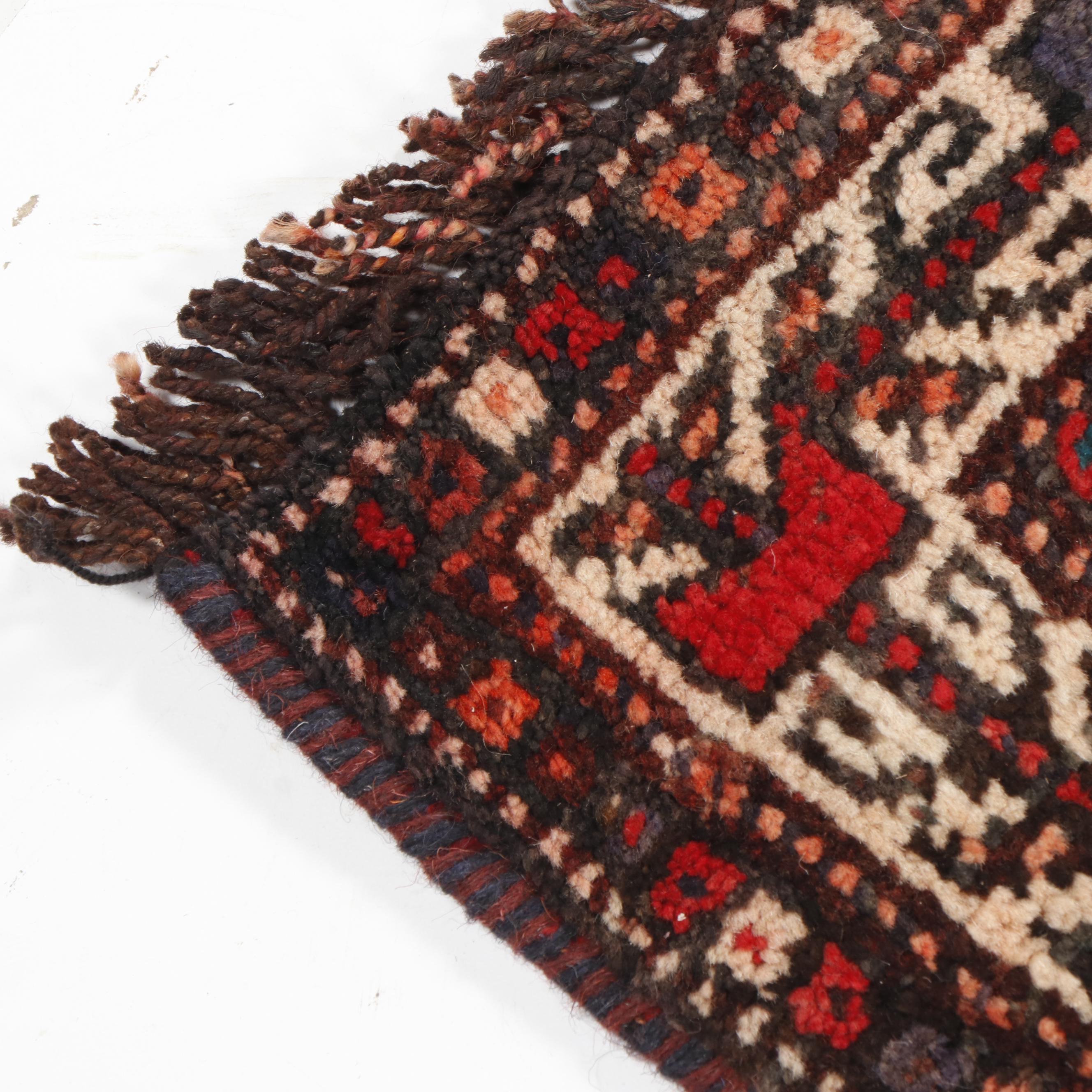 Hand-Knotted Persian Qashqai Wool Rug
