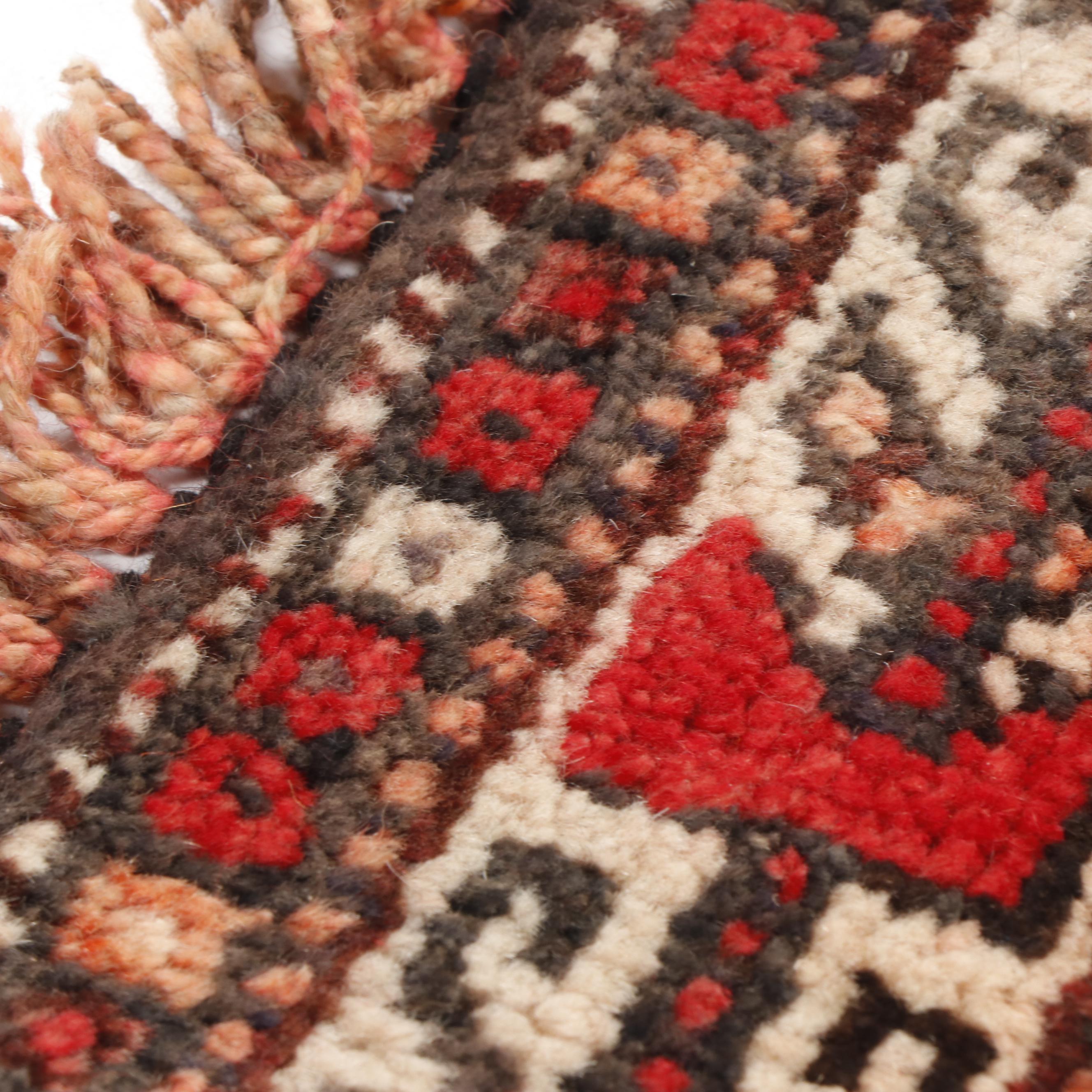 Hand-Knotted Persian Qashqai Wool Rug
