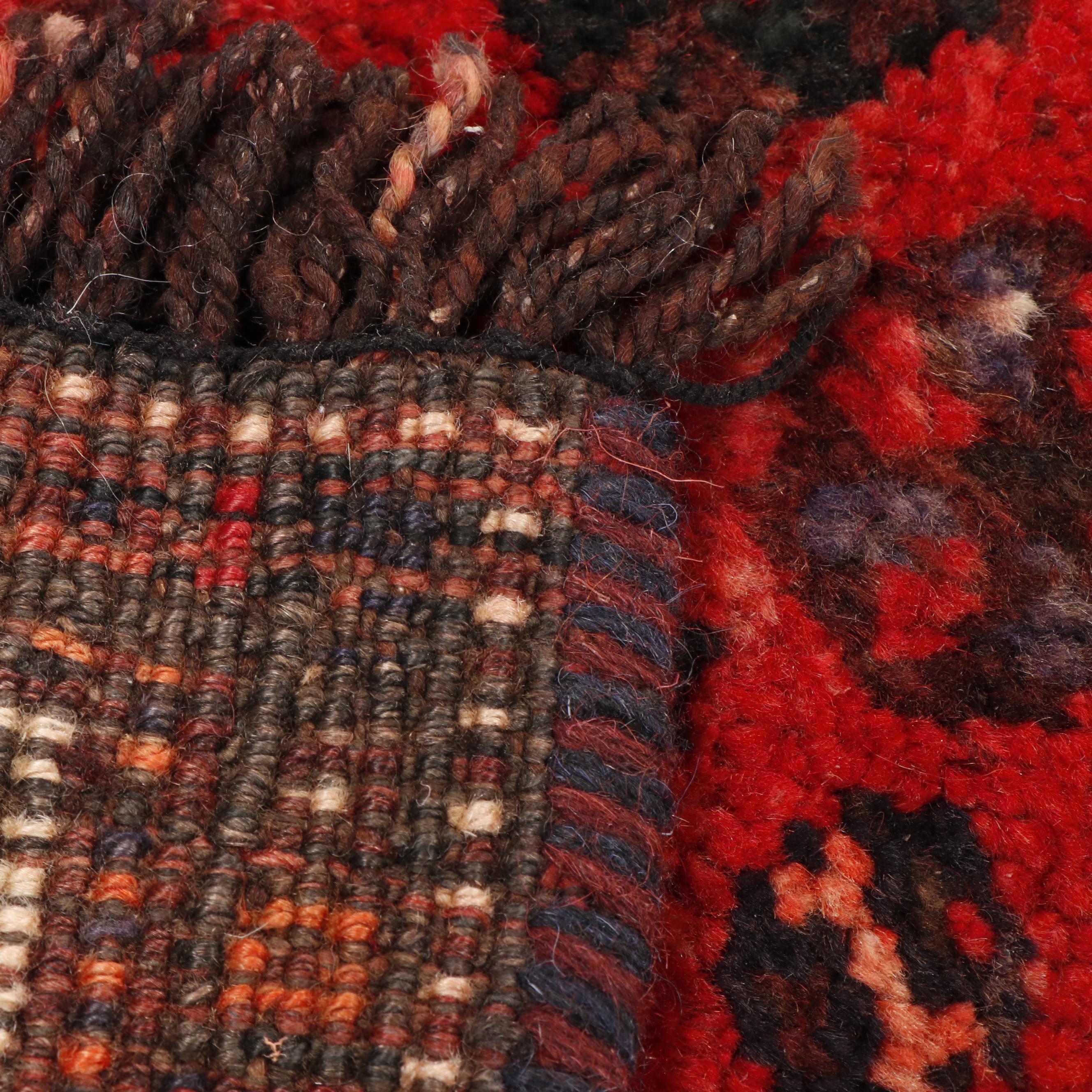 Hand-Knotted Persian Qashqai Wool Rug