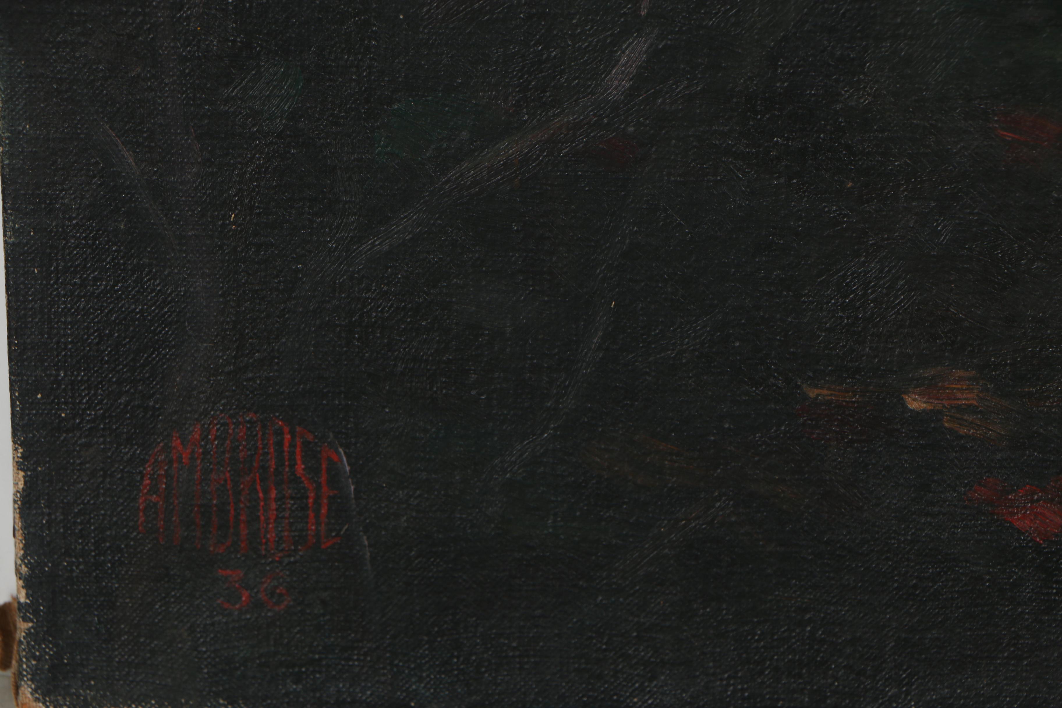 Lester J. Ambrose Oil Painting of Romance, 1936