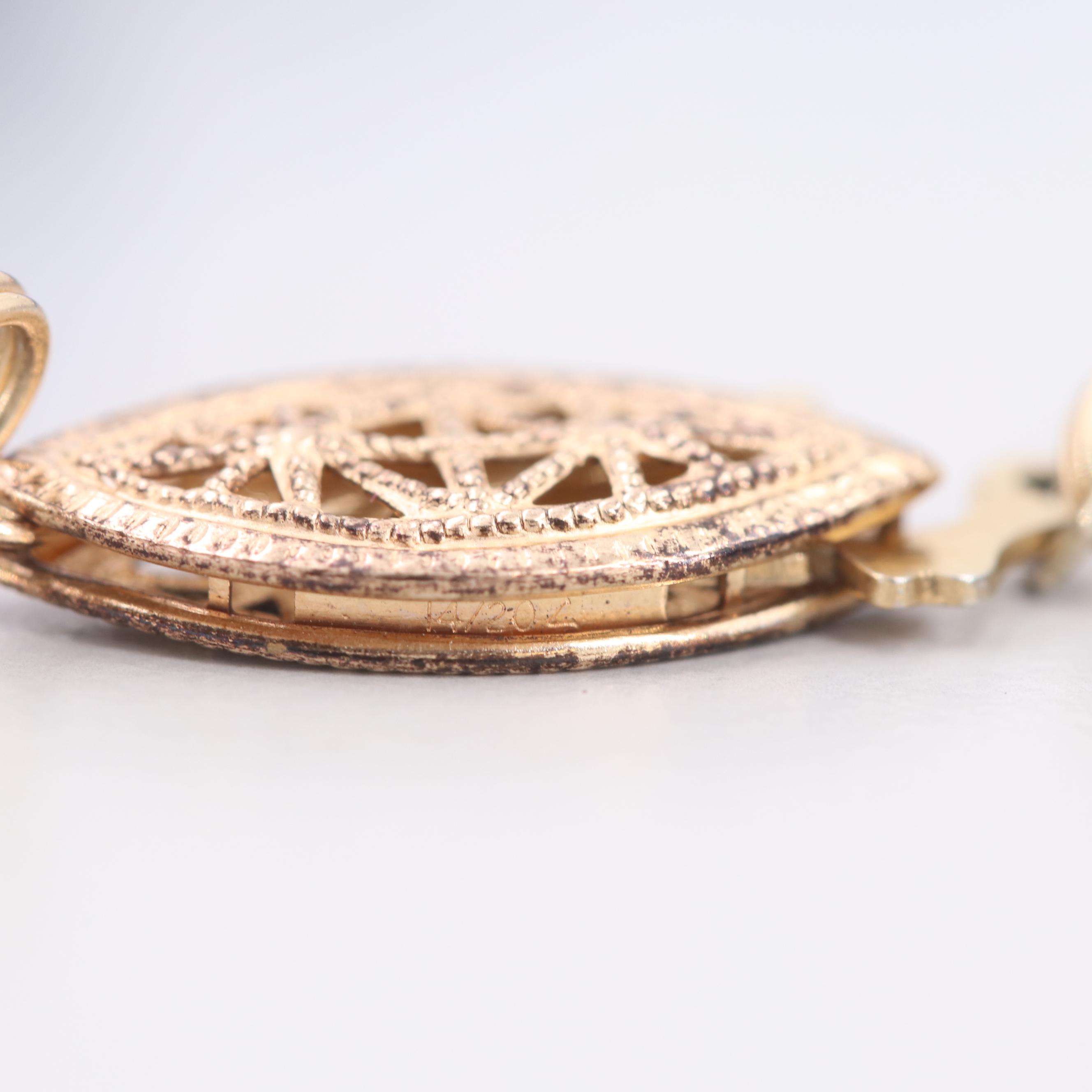 Gold Tone Lapis Lazuli Bead Necklace