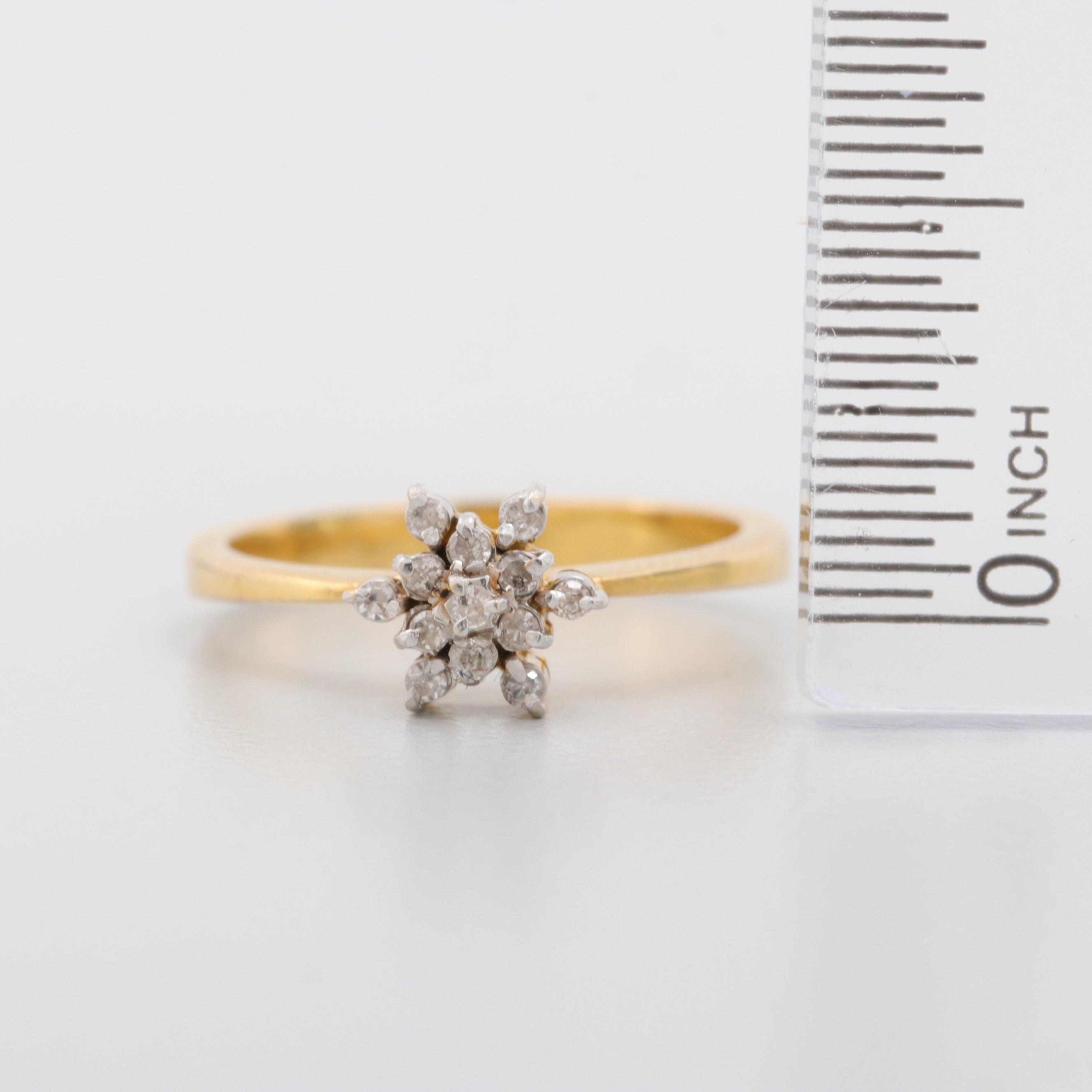 10K Yellow Gold Diamond Ring
