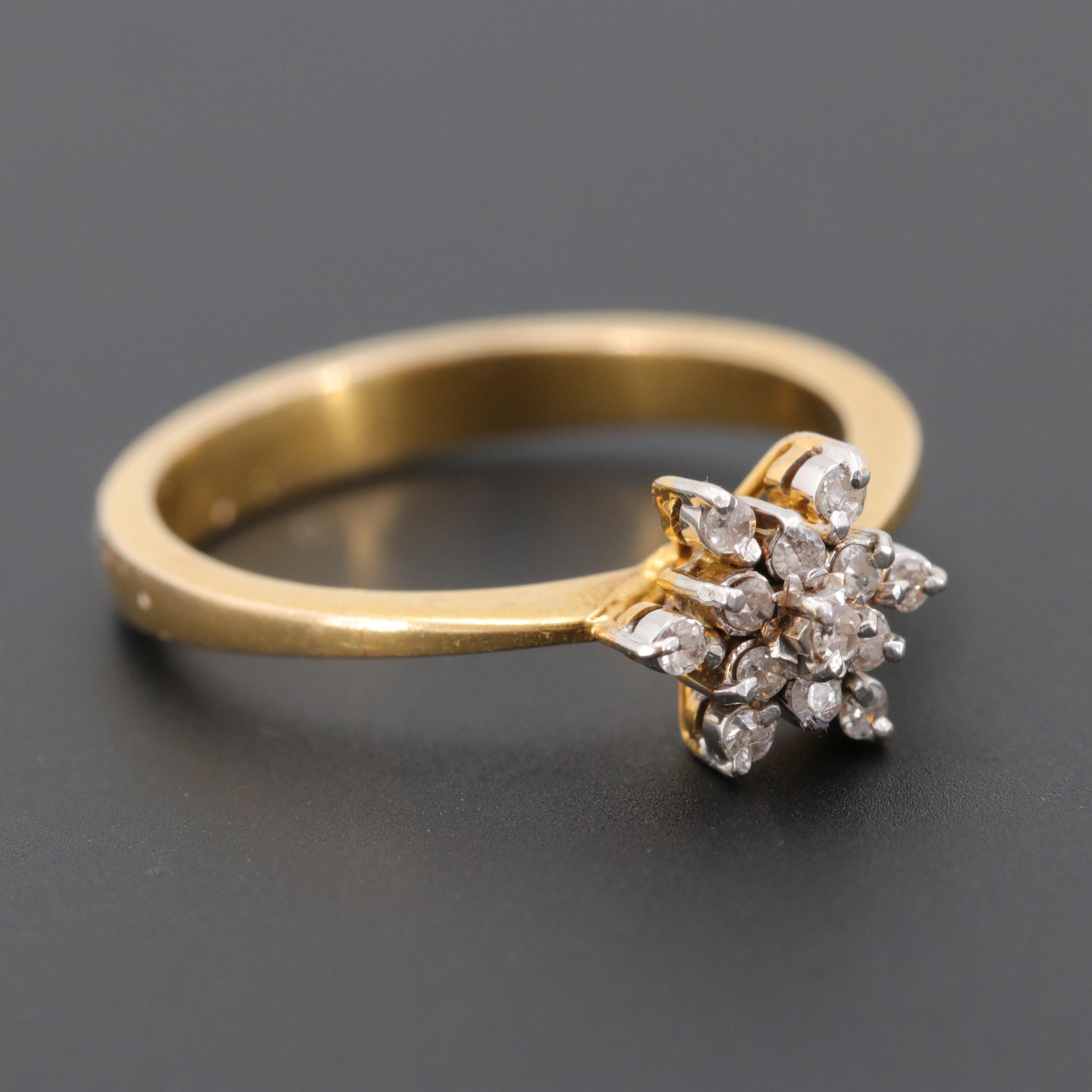10K Yellow Gold Diamond Ring