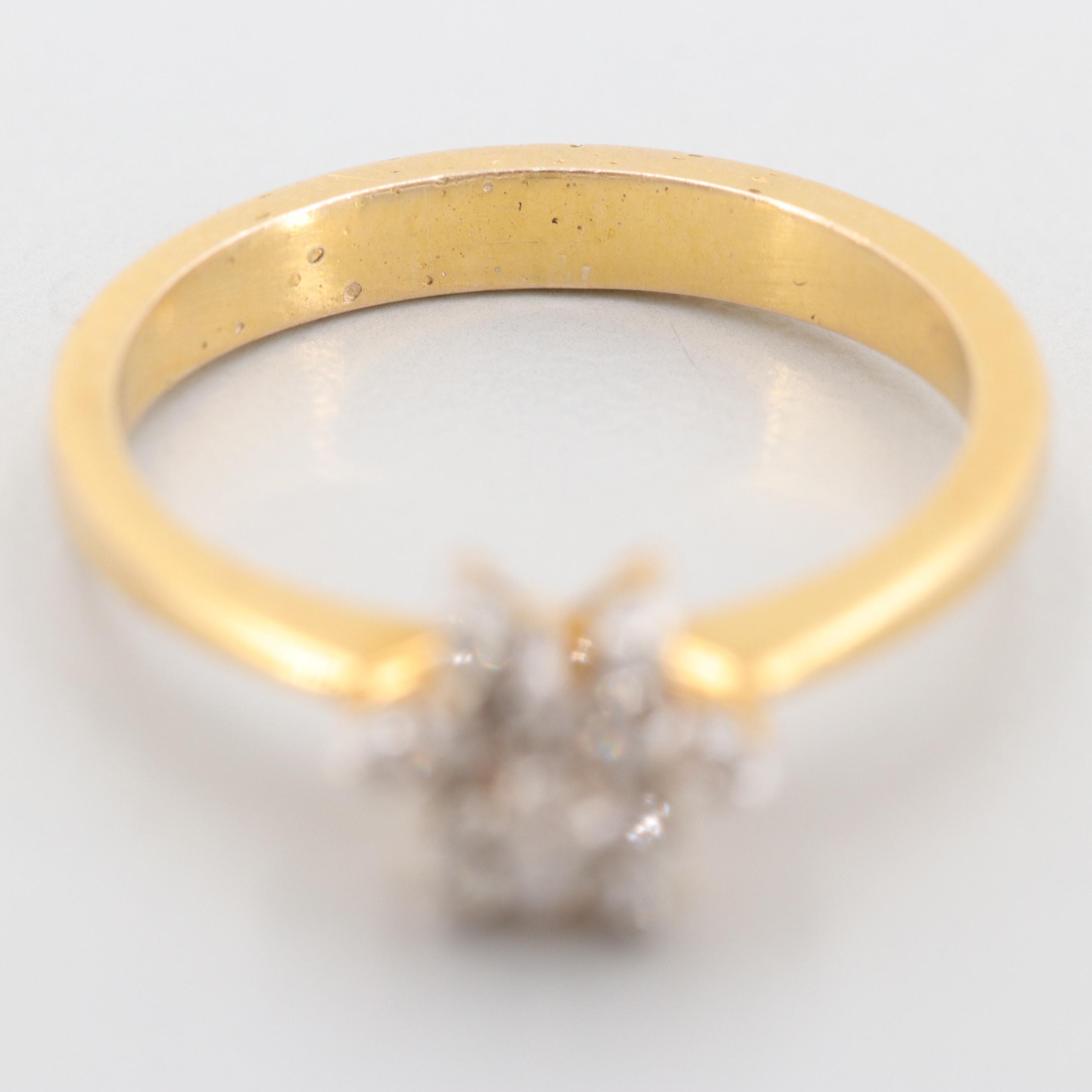 10K Yellow Gold Diamond Ring