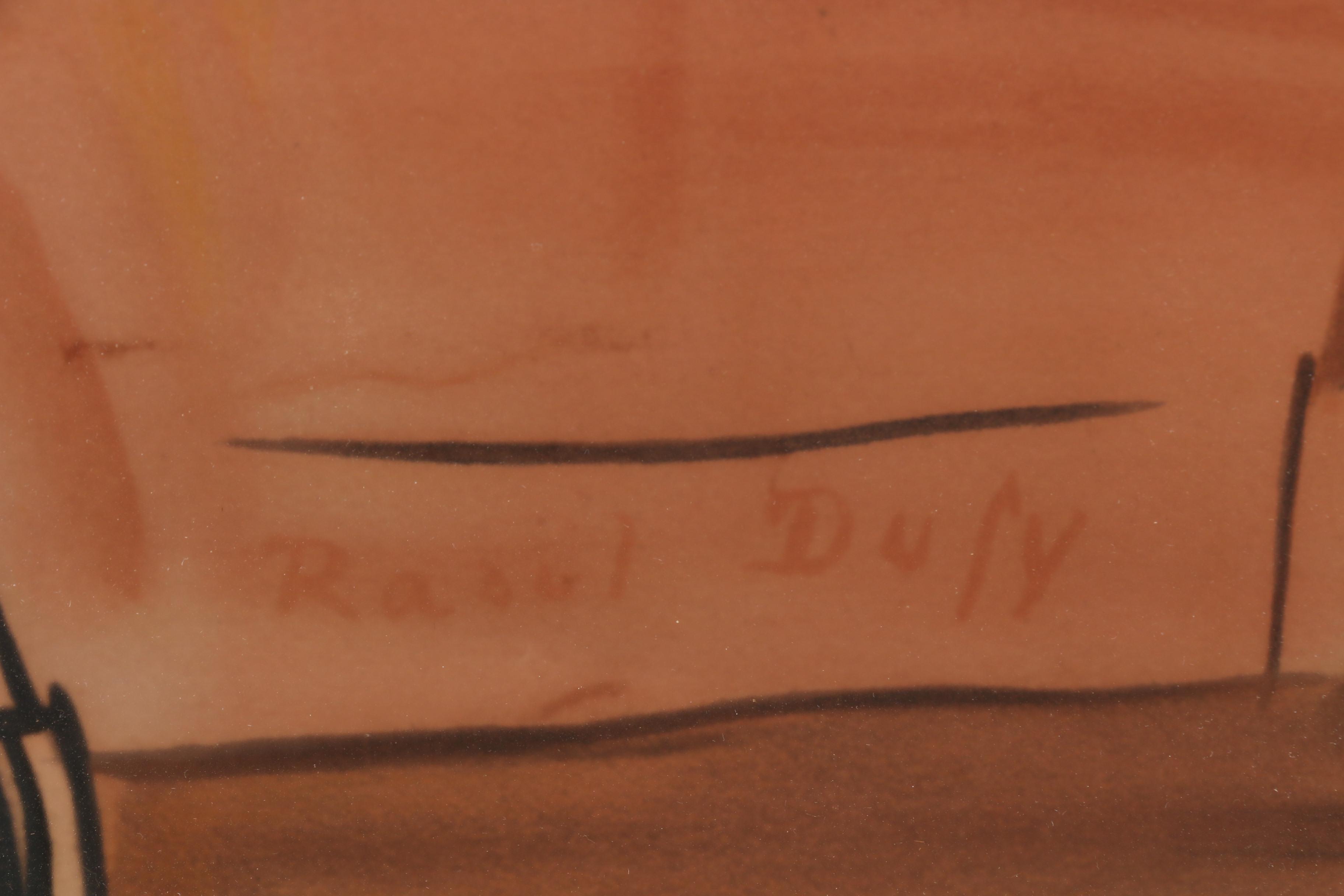 Raoul Dufy Lithograph of Violin and Sheet Music