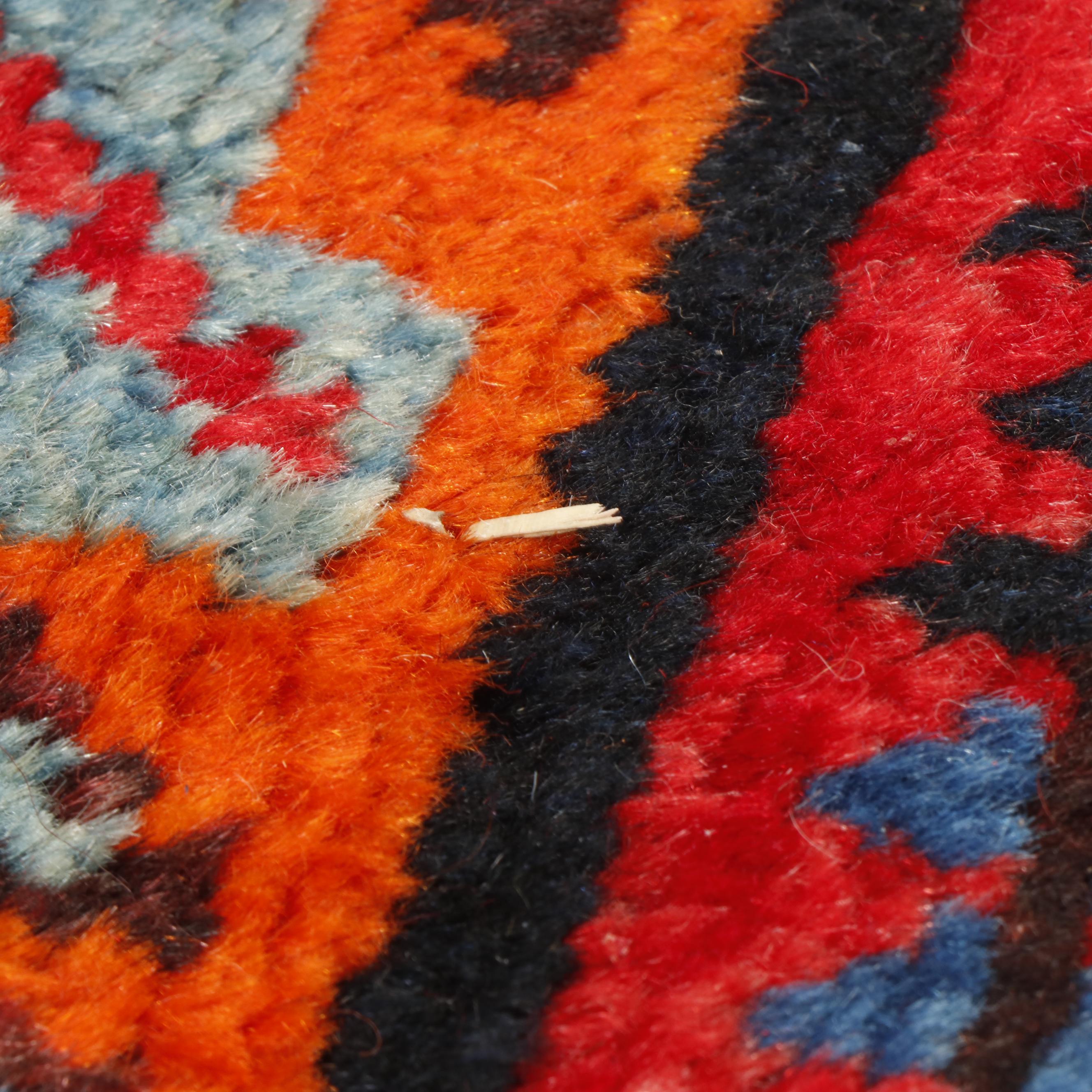 Hand-Knotted Persian Qashqai Wool Rug