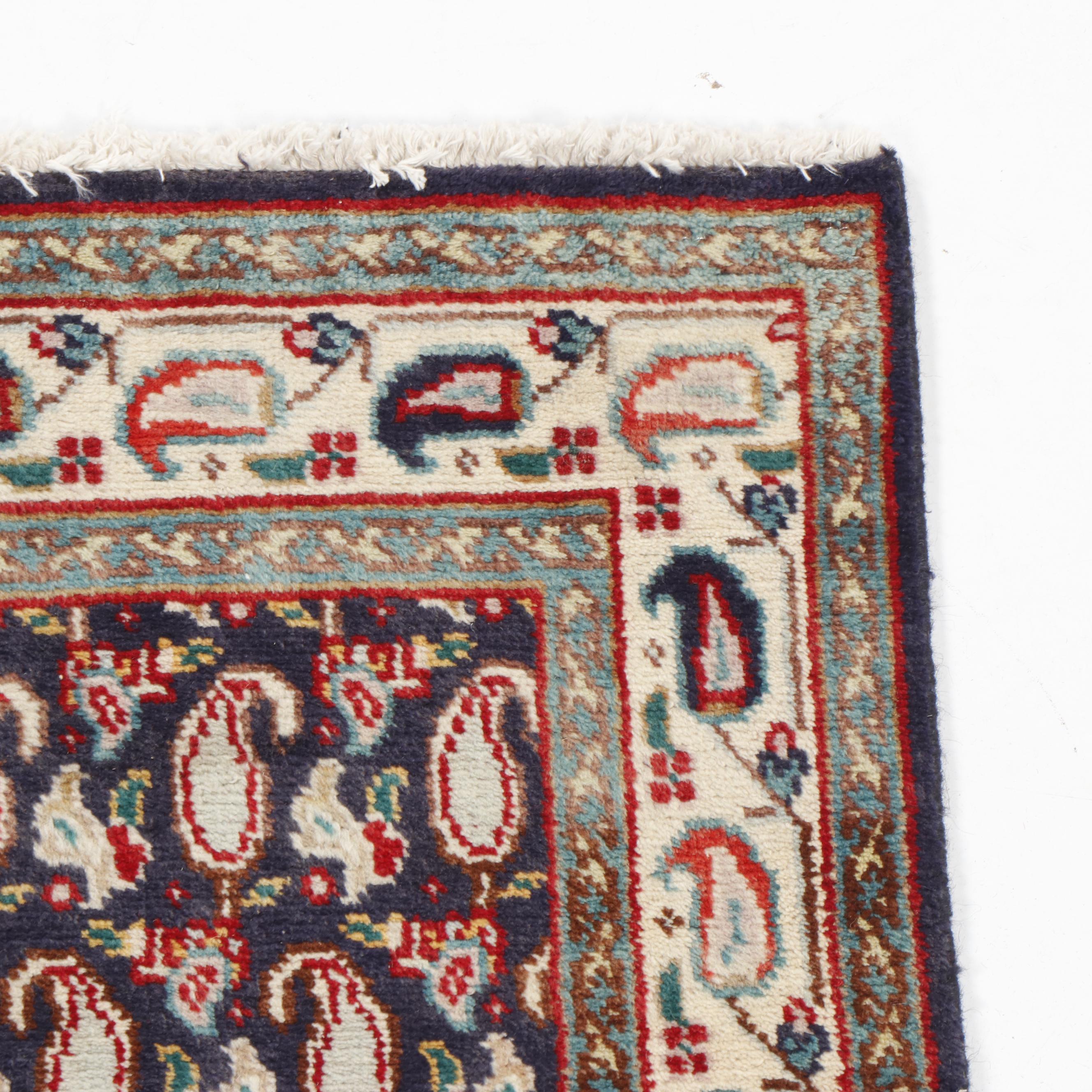 Hand-Knotted Persian Hamadan"Boteh" Wool Rug