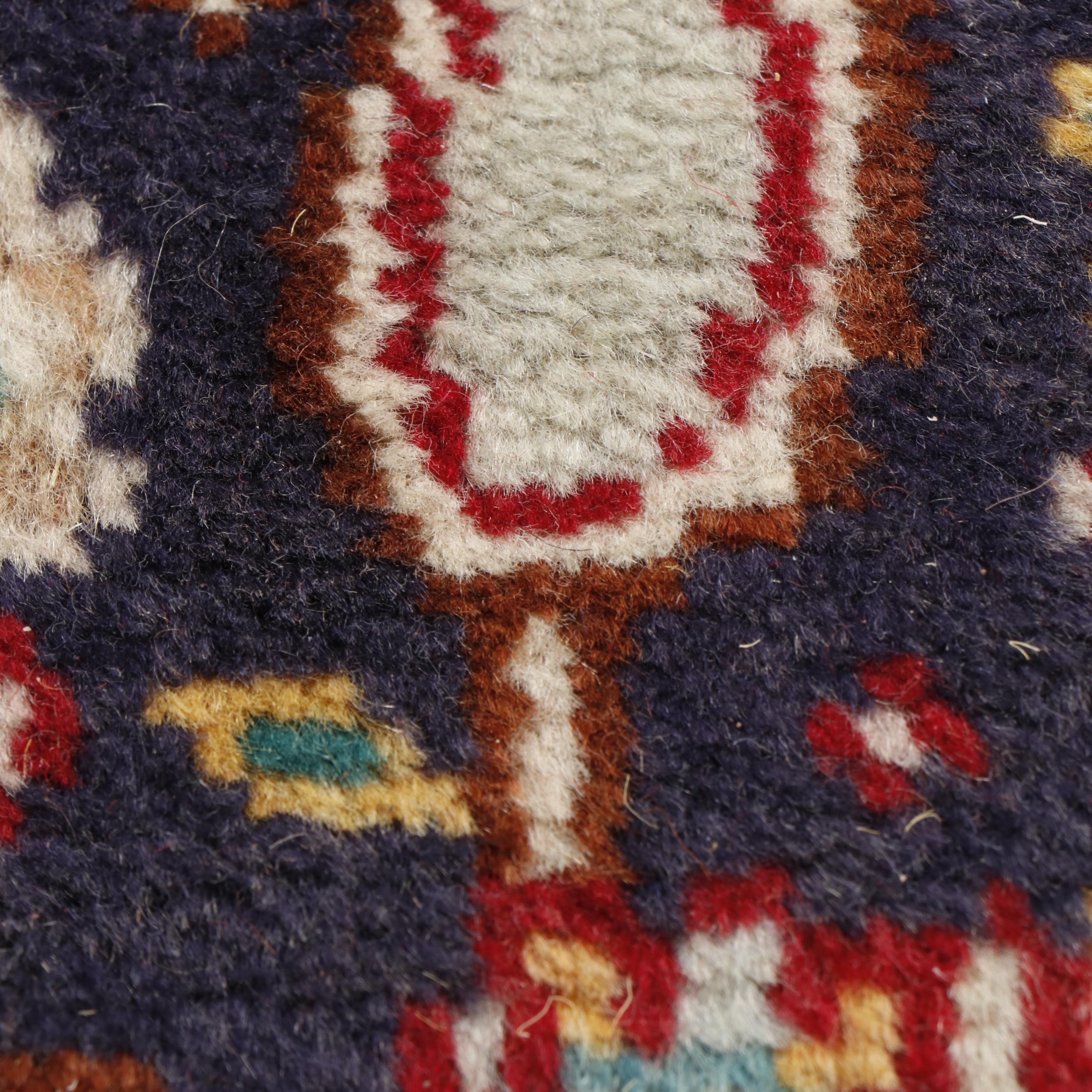Hand-Knotted Persian Hamadan"Boteh" Wool Rug