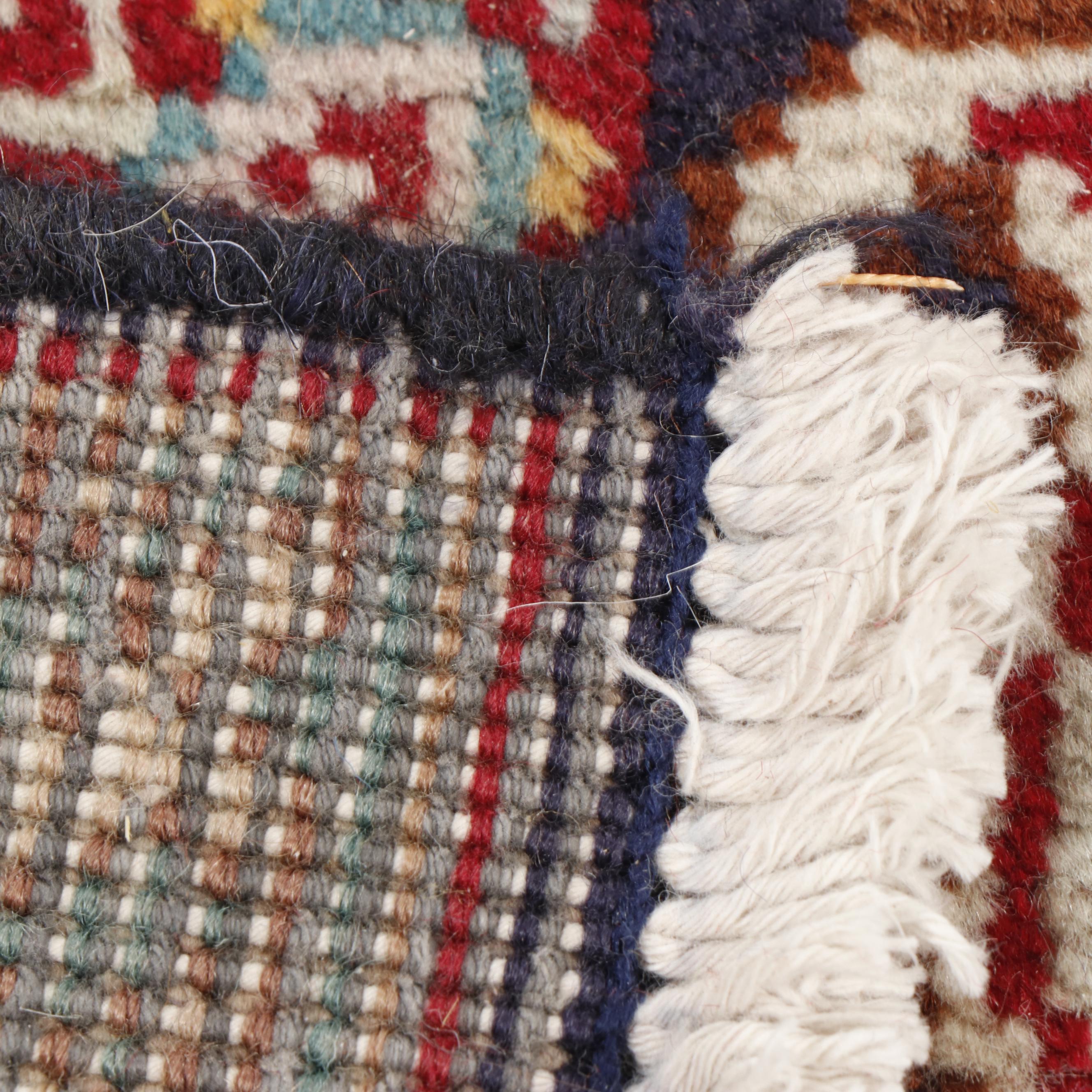 Hand-Knotted Persian Hamadan"Boteh" Wool Rug