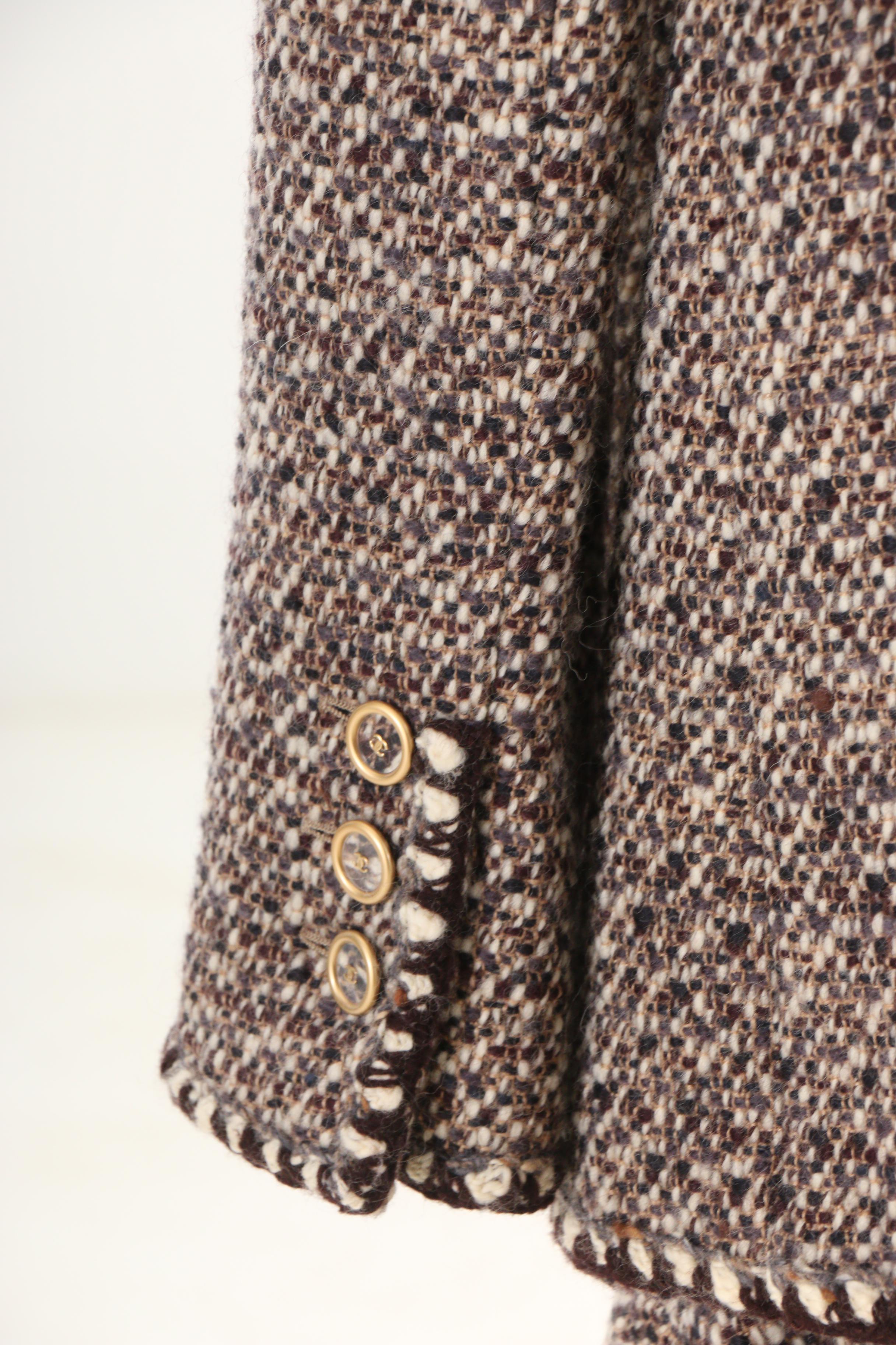 Chanel Fall/Winter 2001 Runway Collection Tweed Skirt Suit