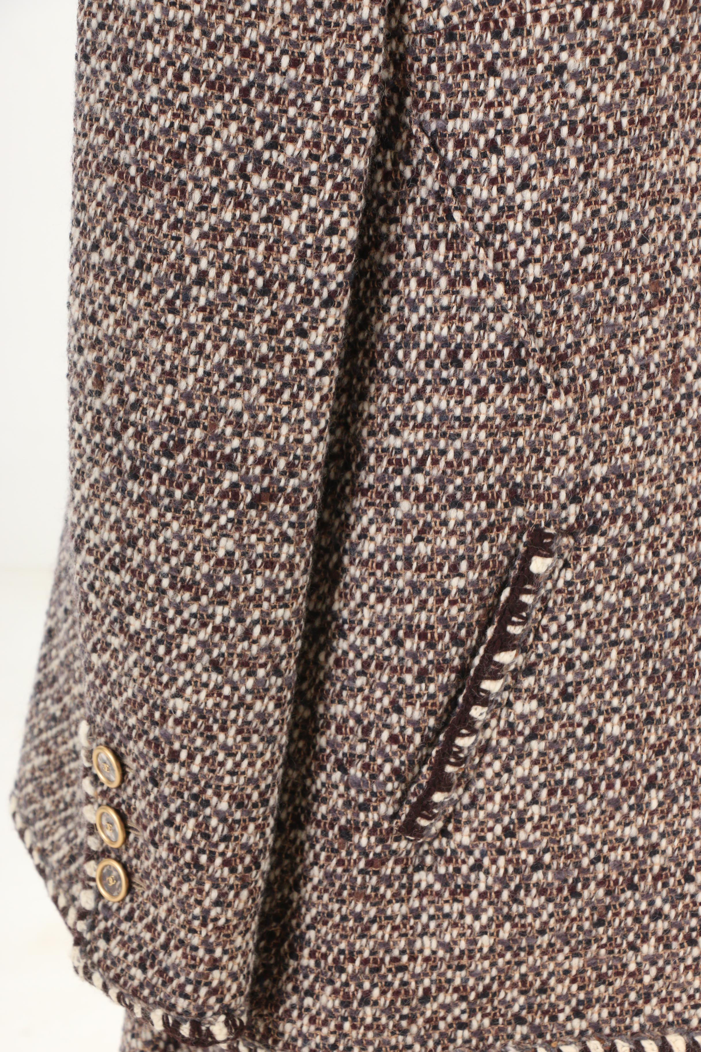 Chanel Fall/Winter 2001 Runway Collection Tweed Skirt Suit