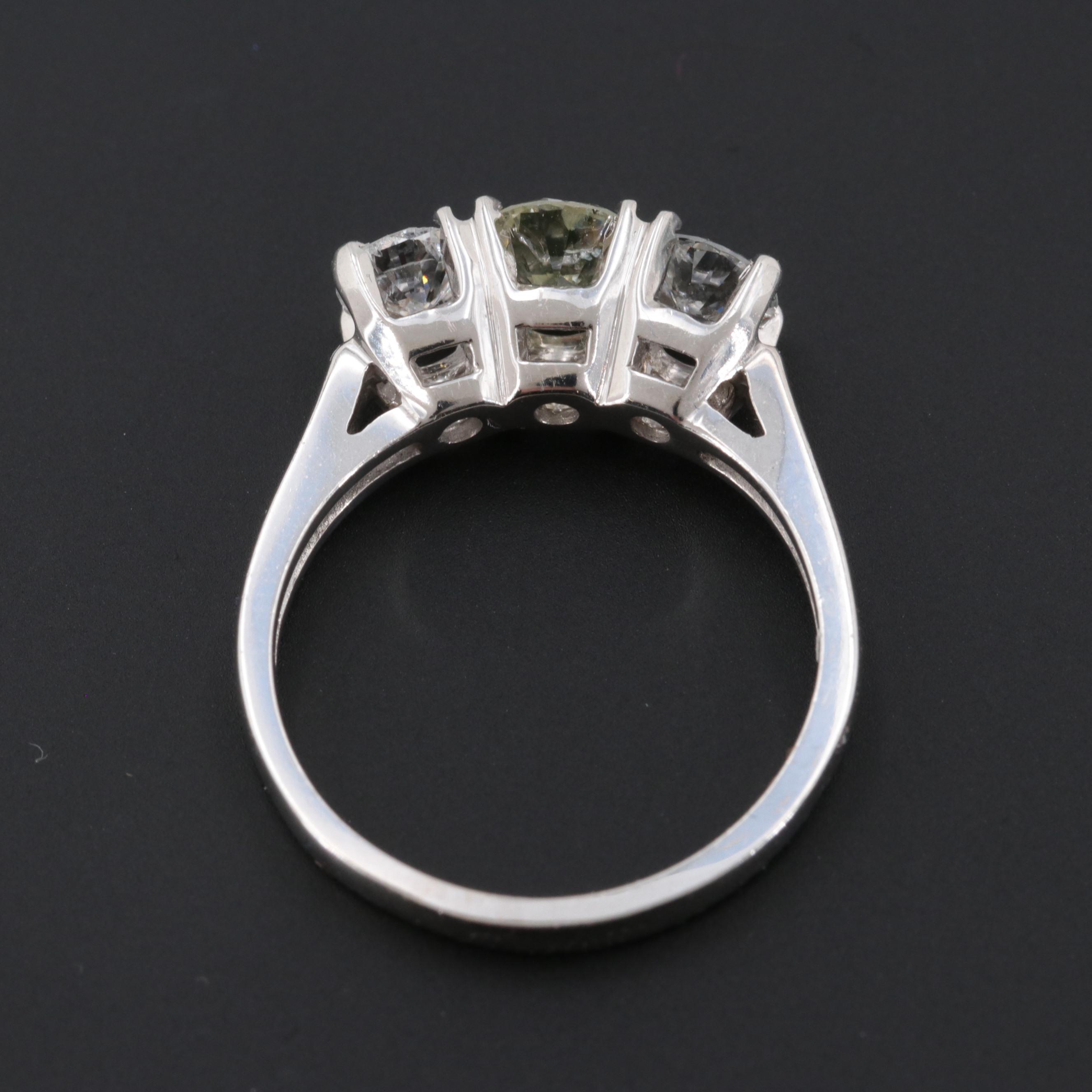 14K White Gold 1.29 CTW Diamond Ring