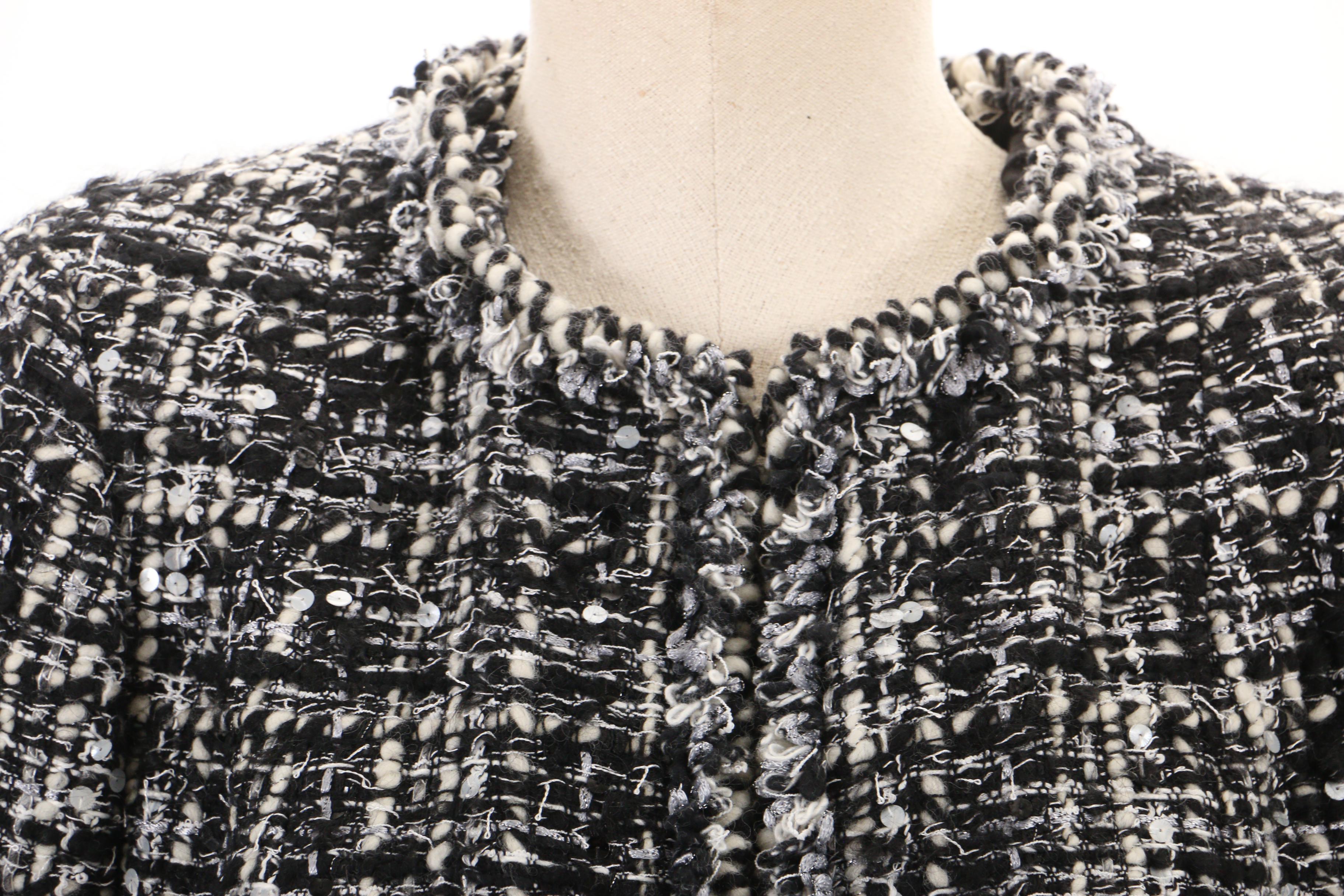 Chanel Fall/Winter 2003 Collection Sequin Accent Jacket and Wool Trousers