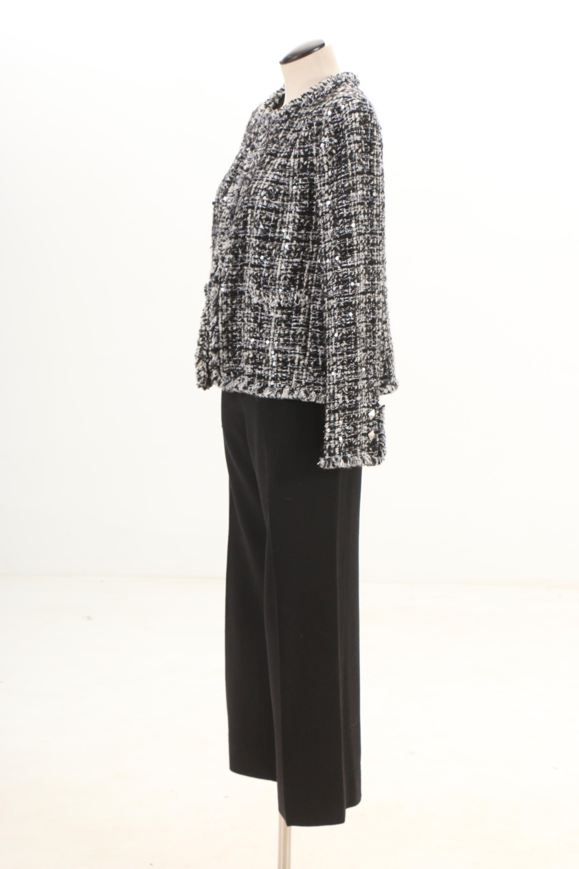 Chanel Fall/Winter 2003 Collection Sequin Accent Jacket and Wool Trousers