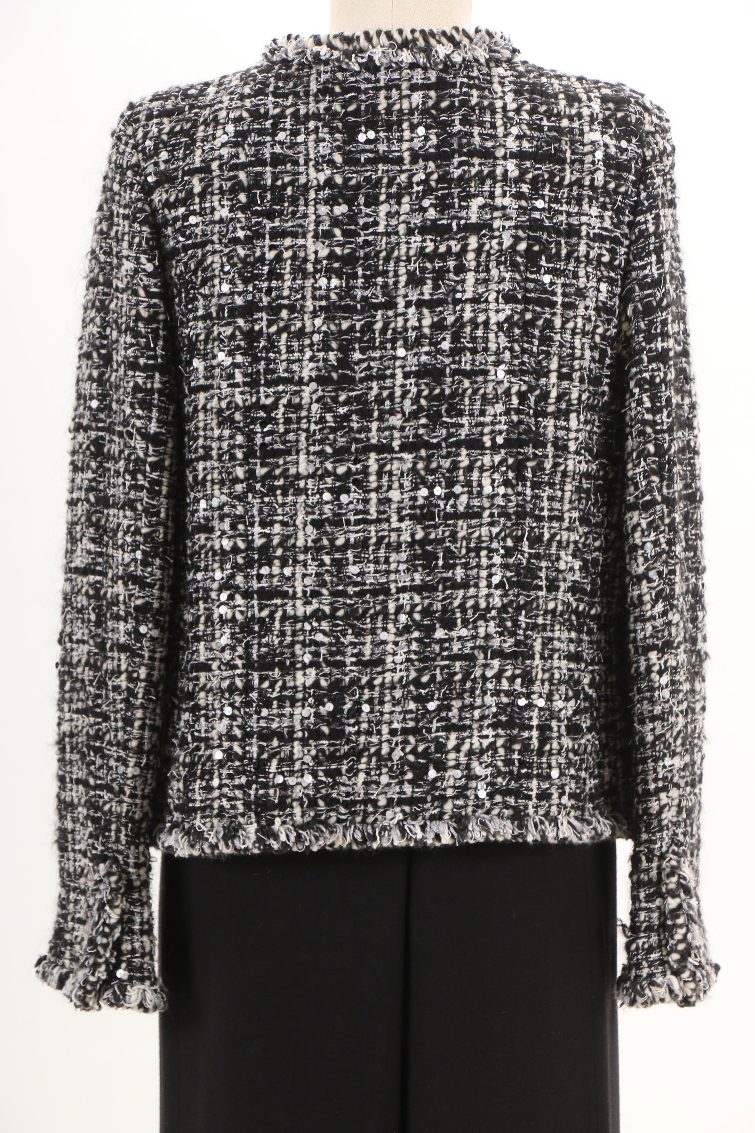 Chanel Fall/Winter 2003 Collection Sequin Accent Jacket and Wool Trousers