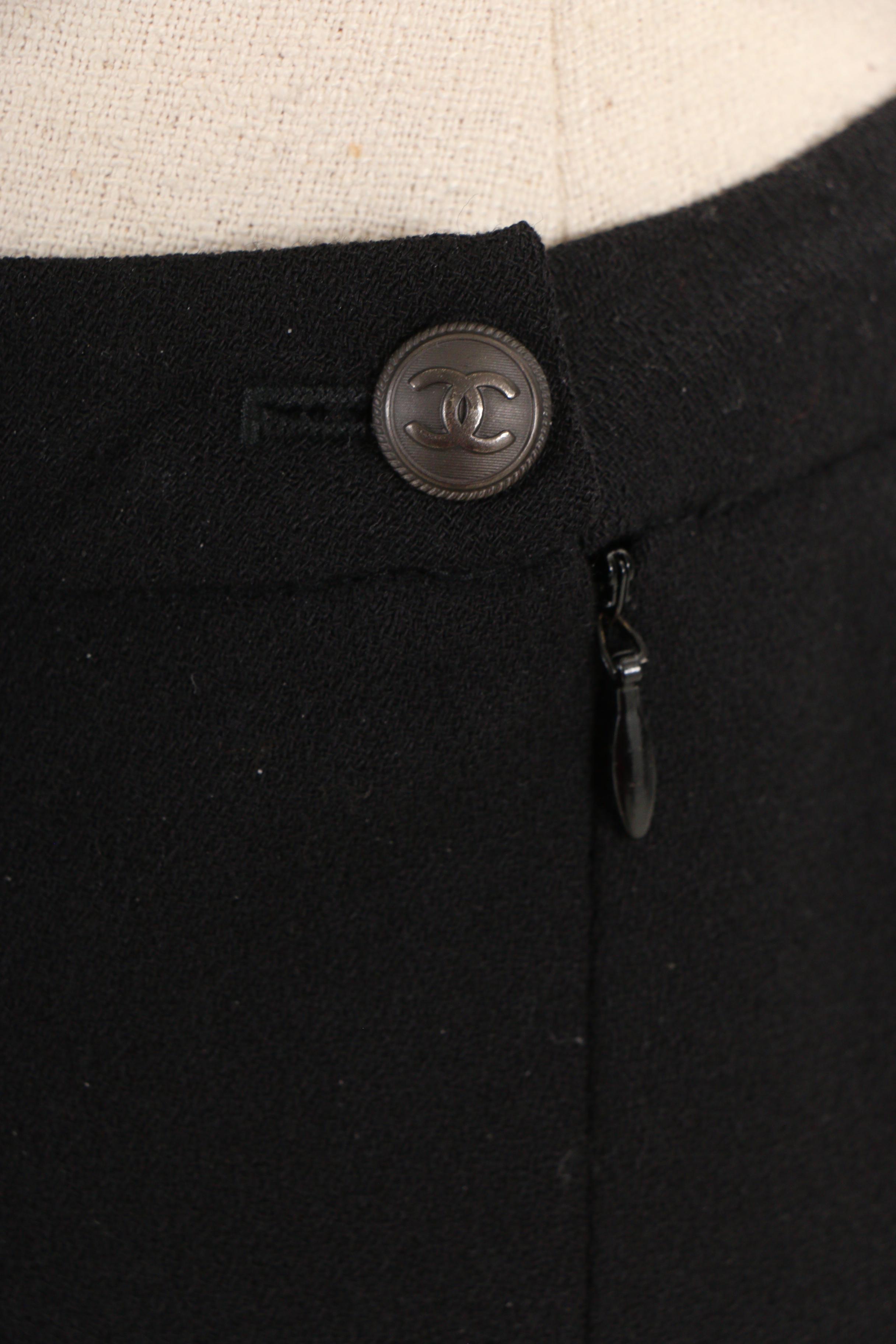 Chanel Fall/Winter 2003 Collection Sequin Accent Jacket and Wool Trousers