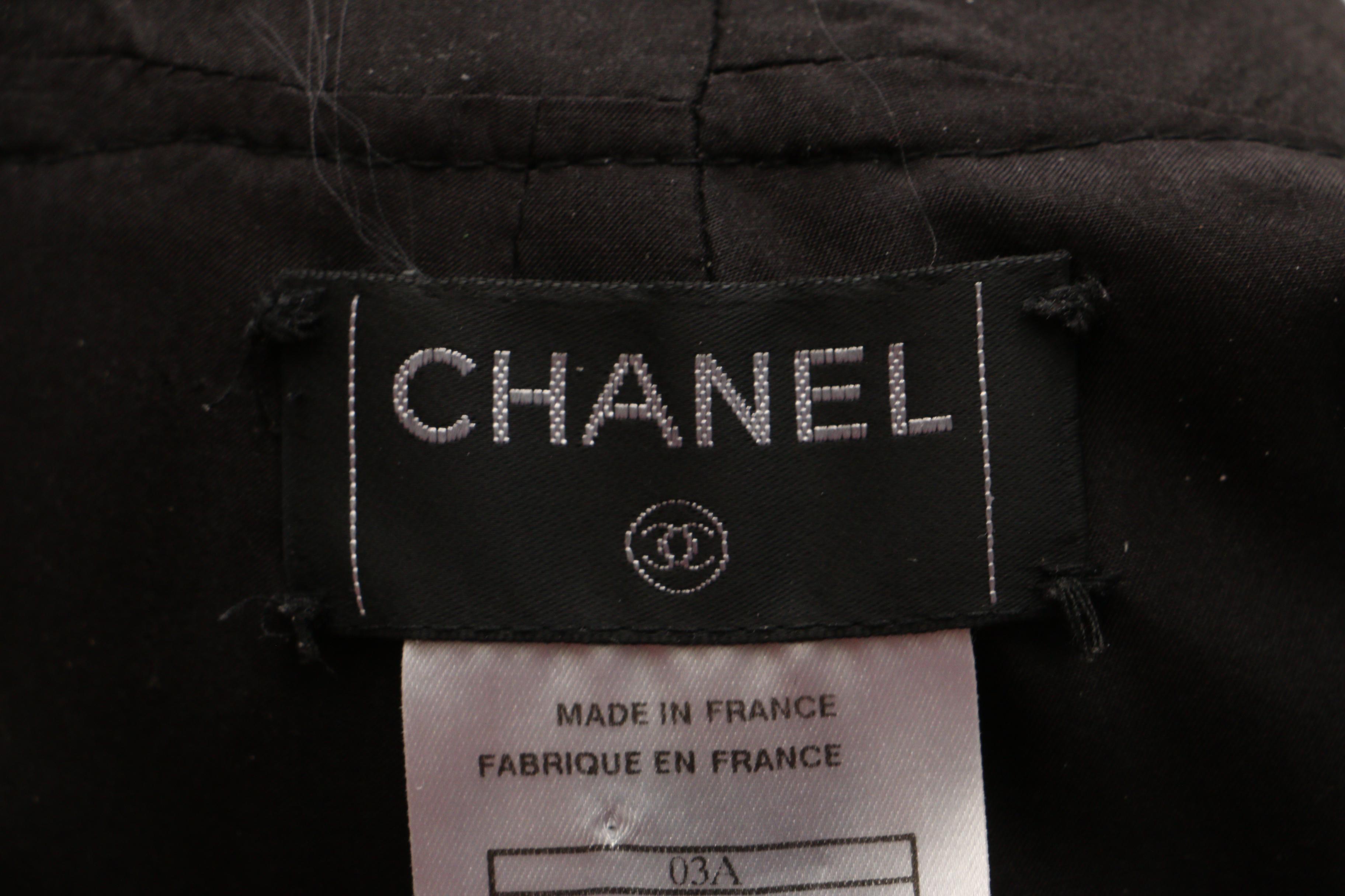 Chanel Fall/Winter 2003 Collection Sequin Accent Jacket and Wool Trousers