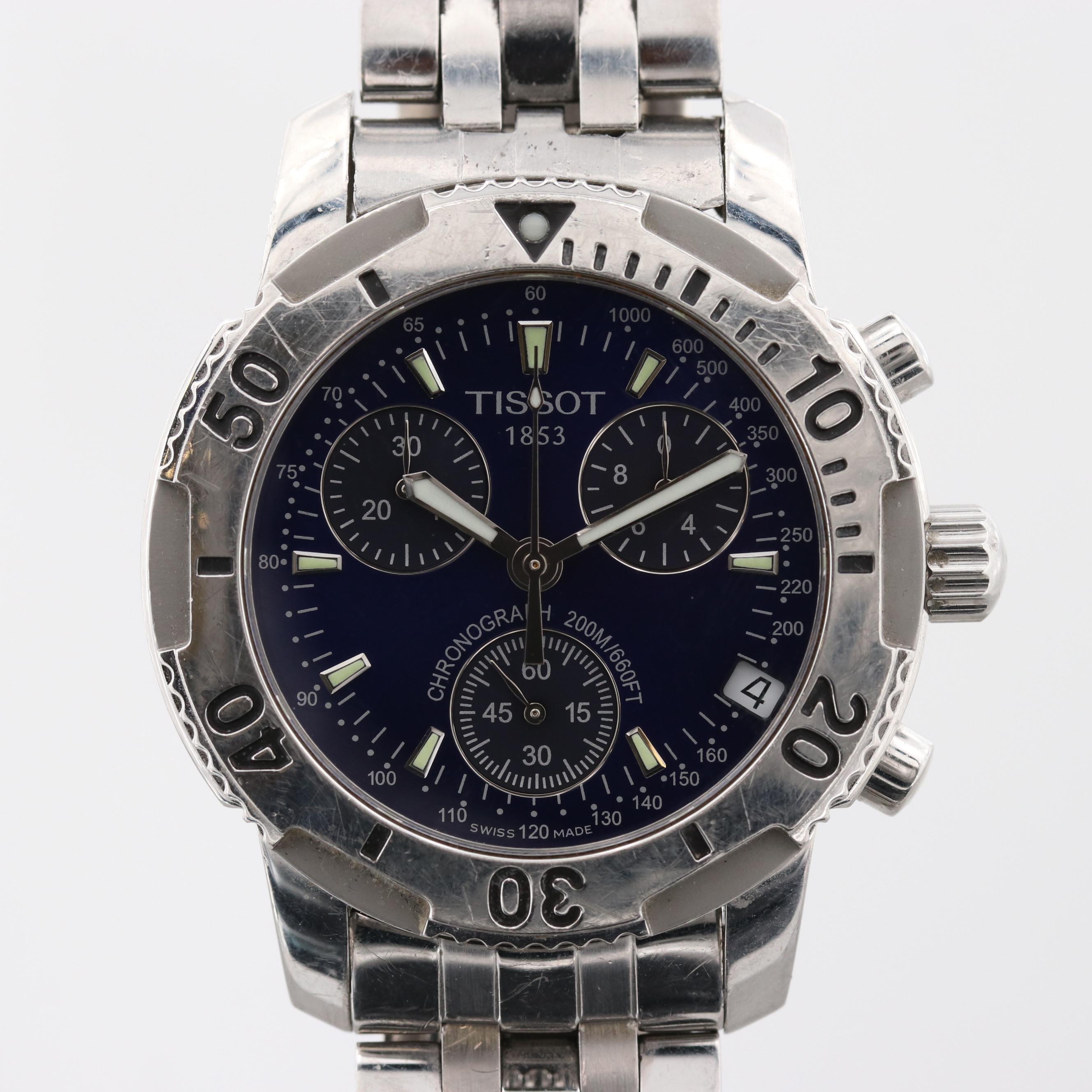 Tissot PR5200 Stainless Steel Quartz Chronograph Watch