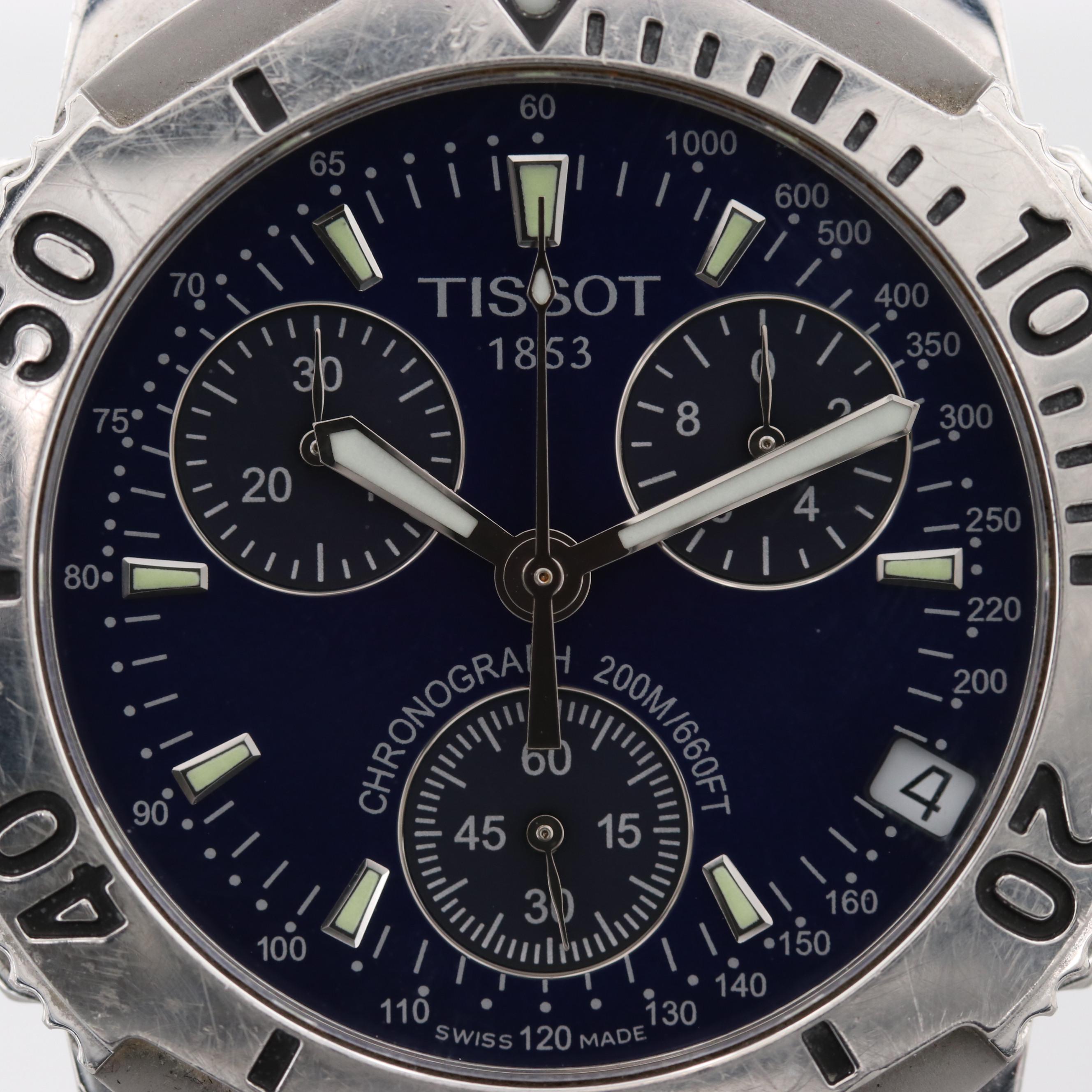 Tissot PR5200 Stainless Steel Quartz Chronograph Watch