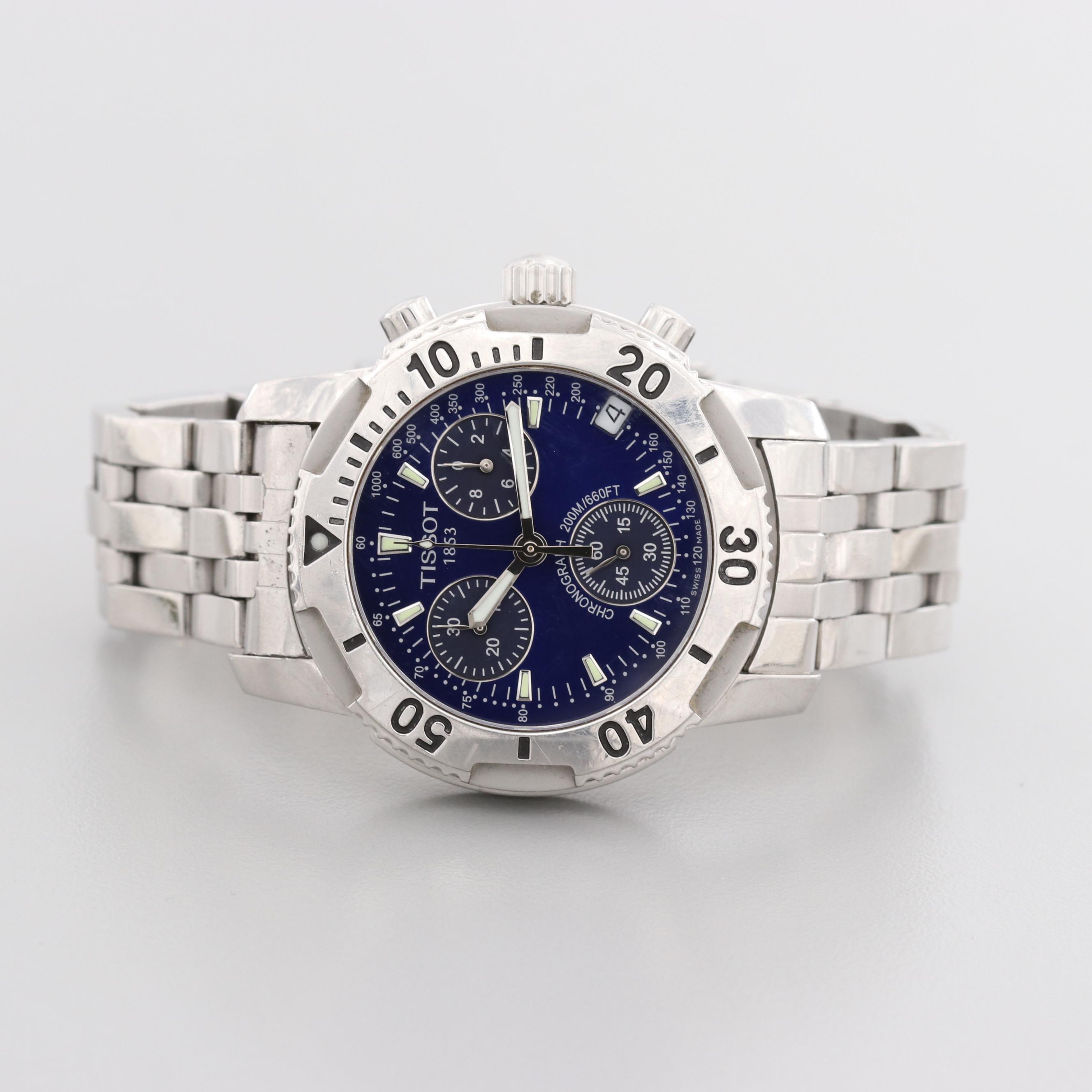 Tissot PR5200 Stainless Steel Quartz Chronograph Watch