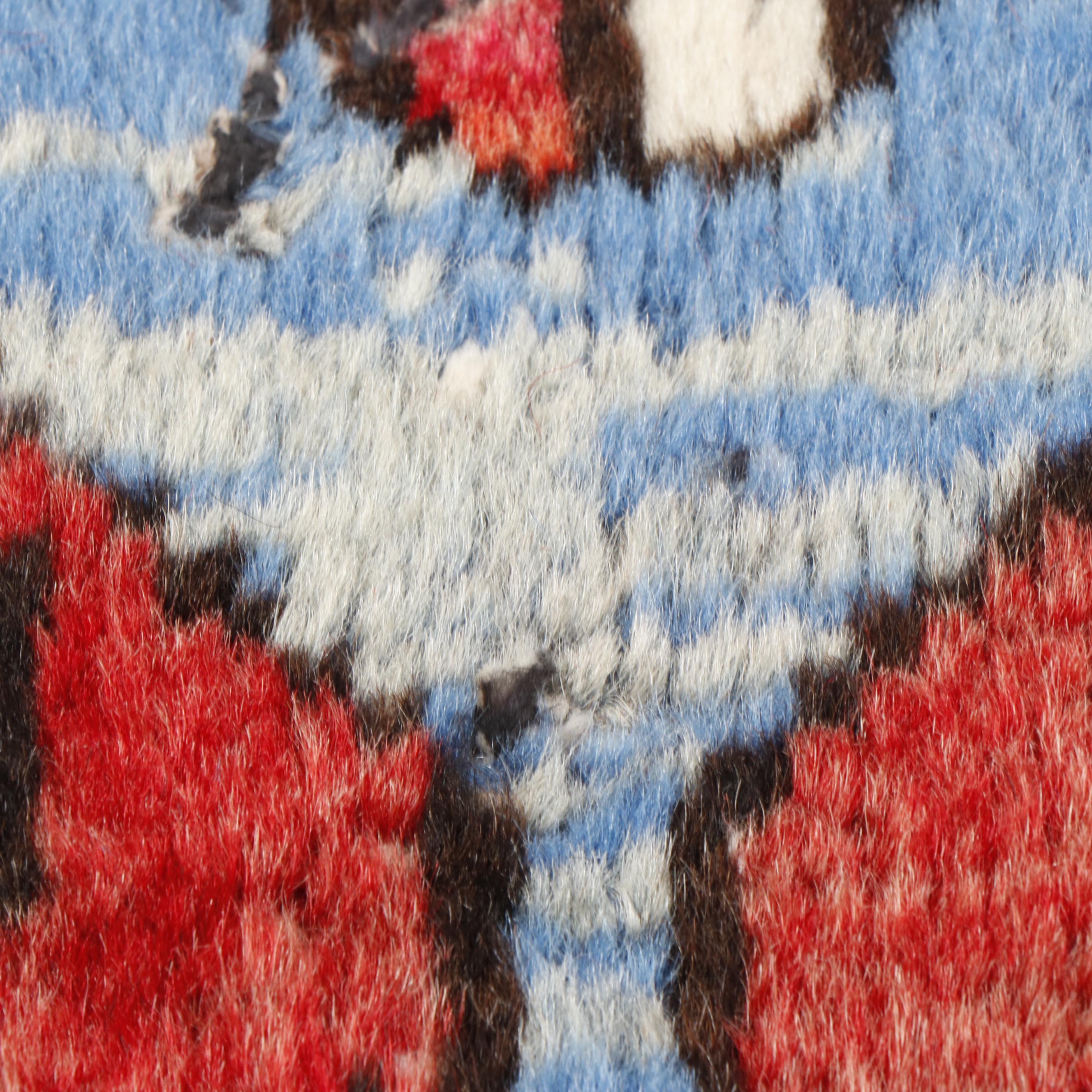 Hand-Knotted Persian Heriz Wool Rug