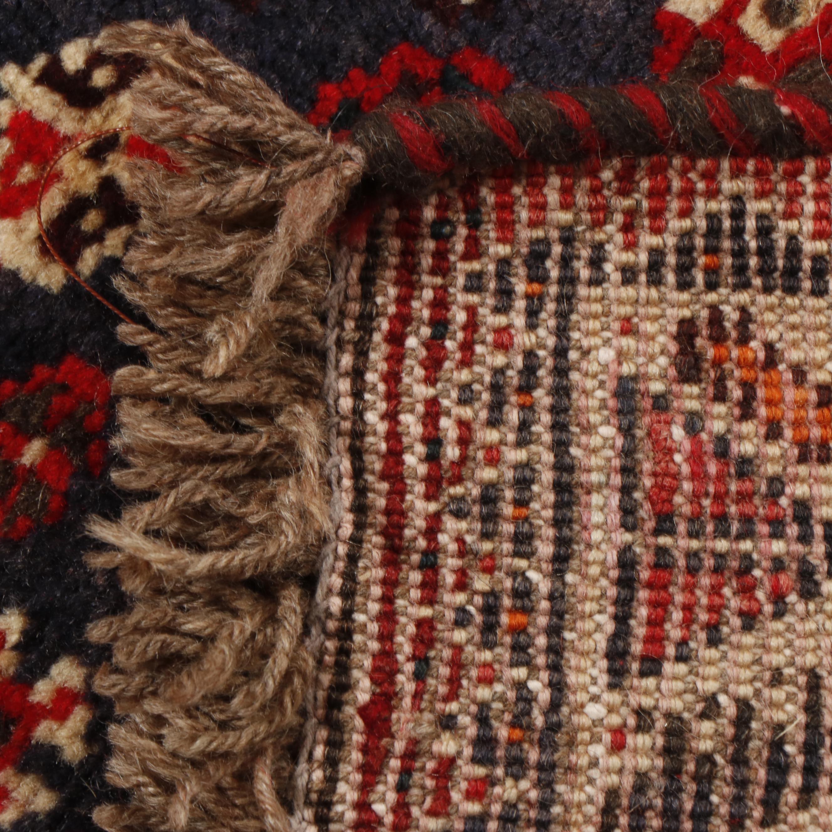 Hand-Knotted Persian Qashqai Wool Rug