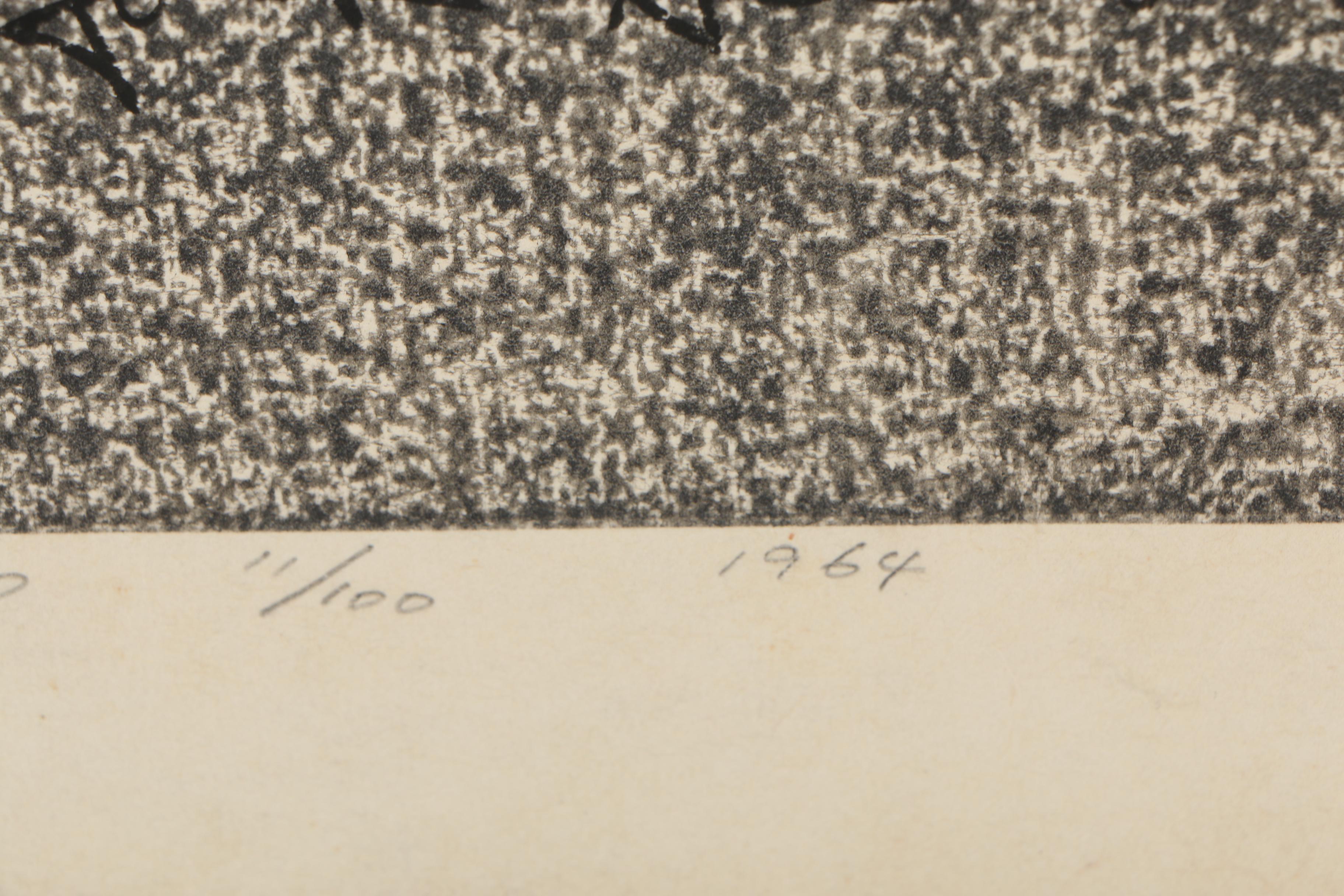 Kiyoshi Saitō Woodblock Print "Syujaku-mon, Sanzen-in, Kyoto", 1964