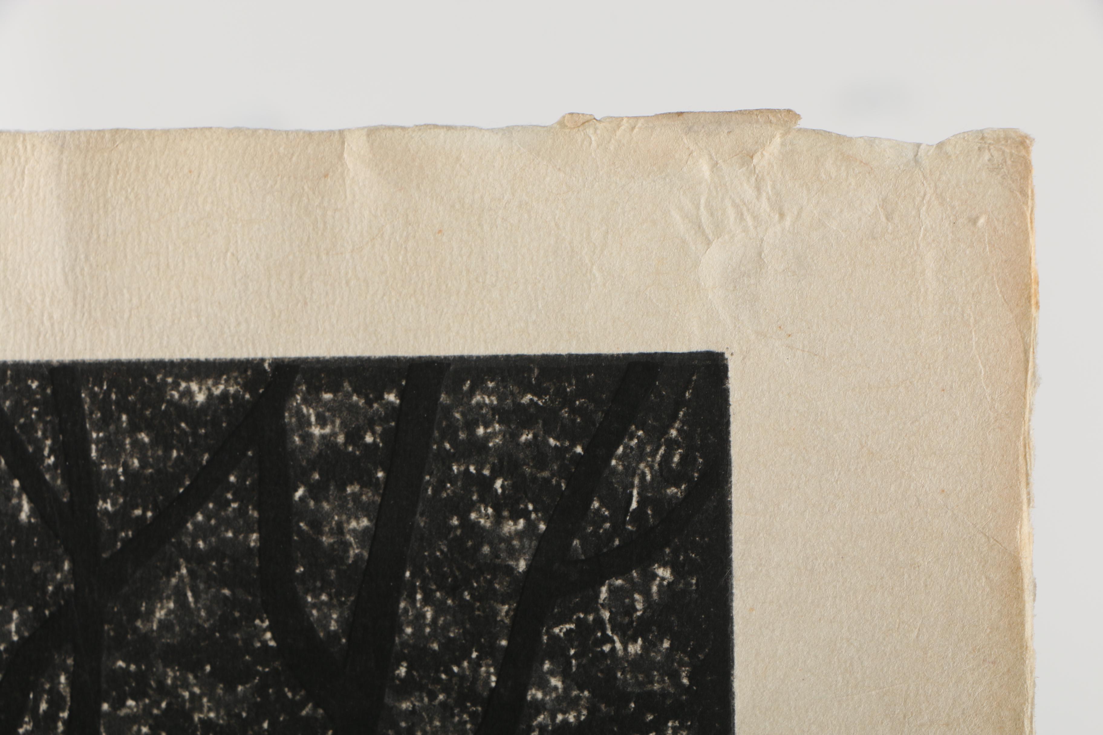 Kiyoshi Saitō Woodblock Print "Syujaku-mon, Sanzen-in, Kyoto", 1964