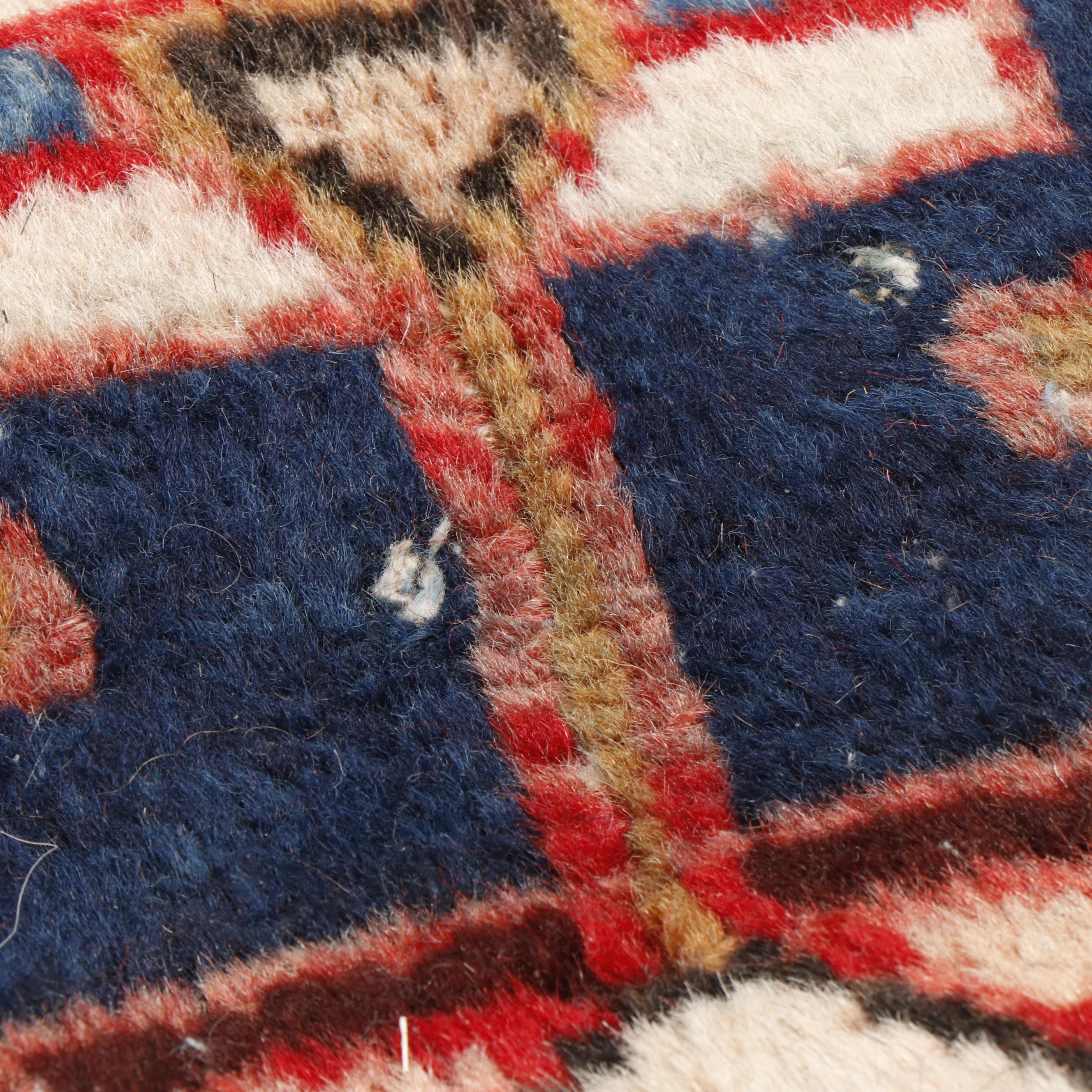 Hand-Knotted Persian Heriz Wool Rug