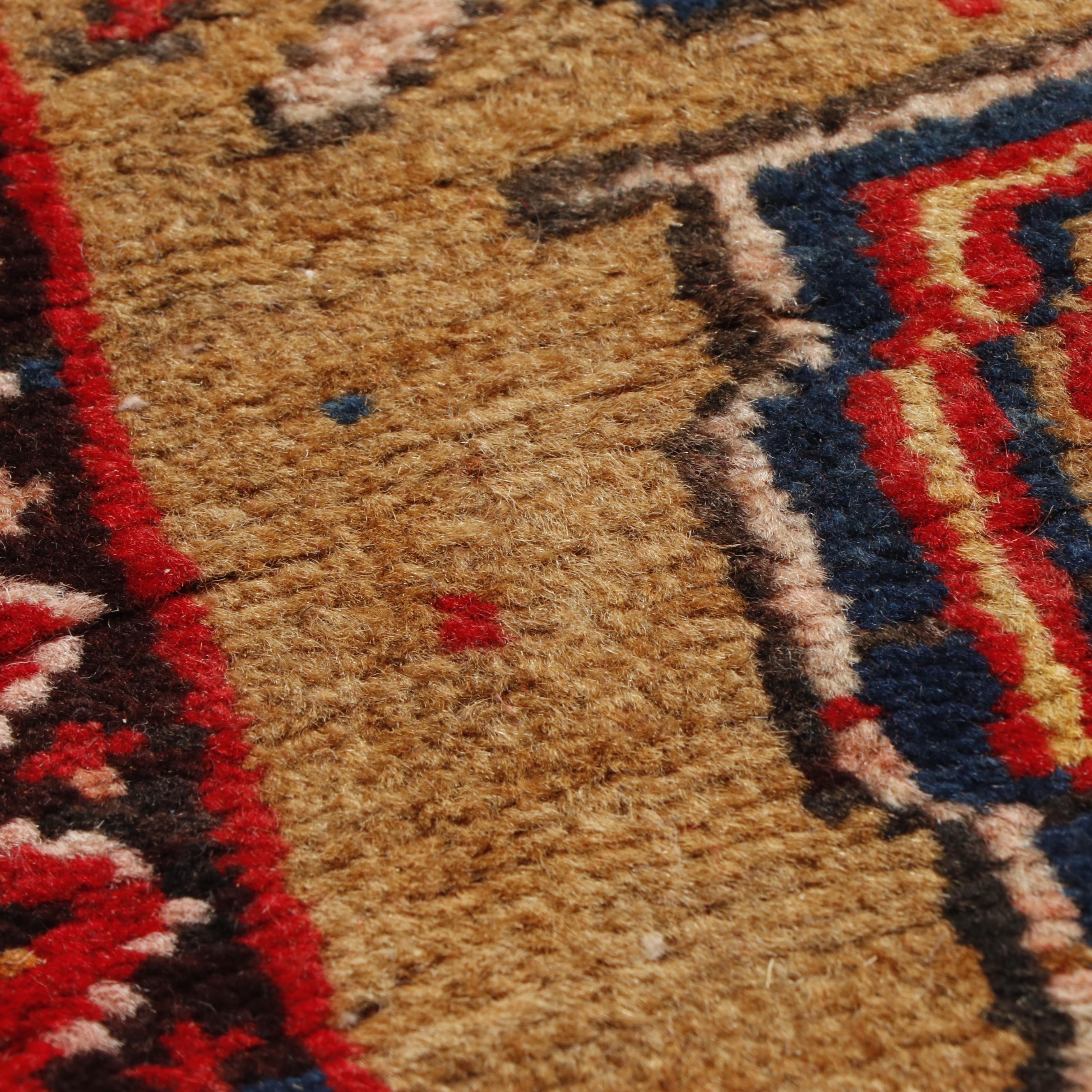 Hand-Knotted Persian Heriz Wool Rug