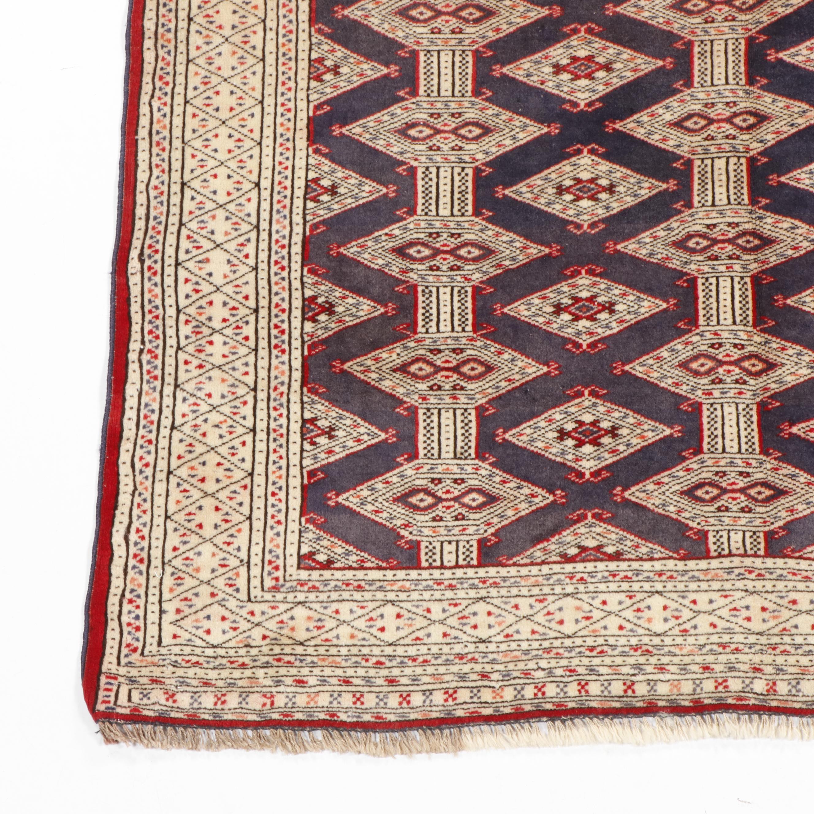 Hand-Knotted Persian Baluch Wool Rug
