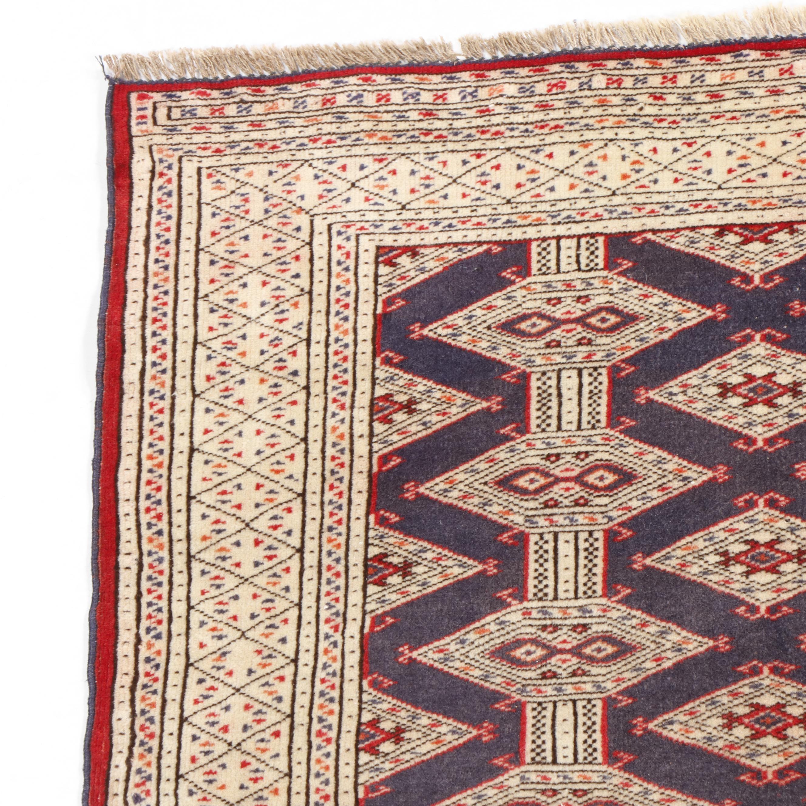 Hand-Knotted Persian Baluch Wool Rug