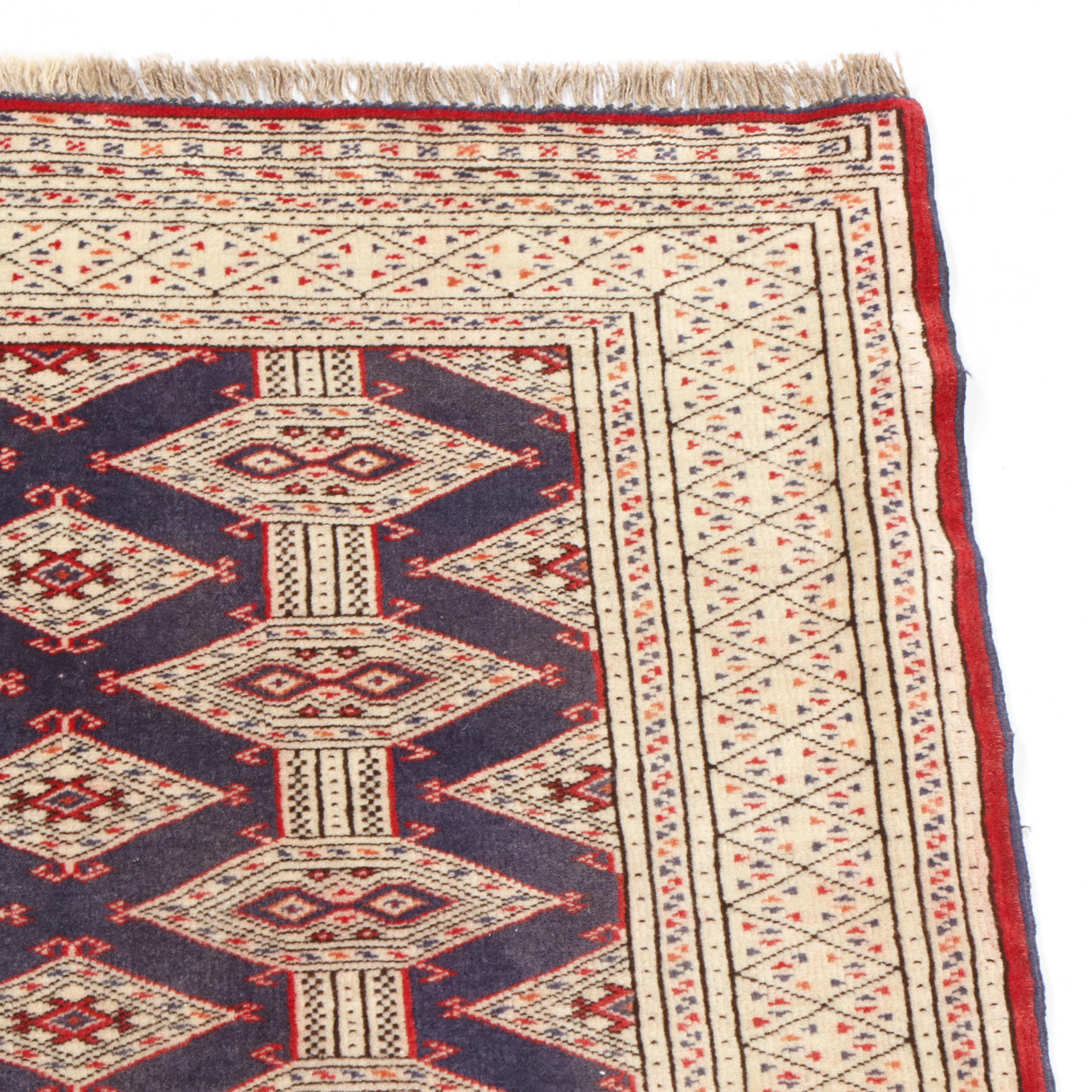 Hand-Knotted Persian Baluch Wool Rug