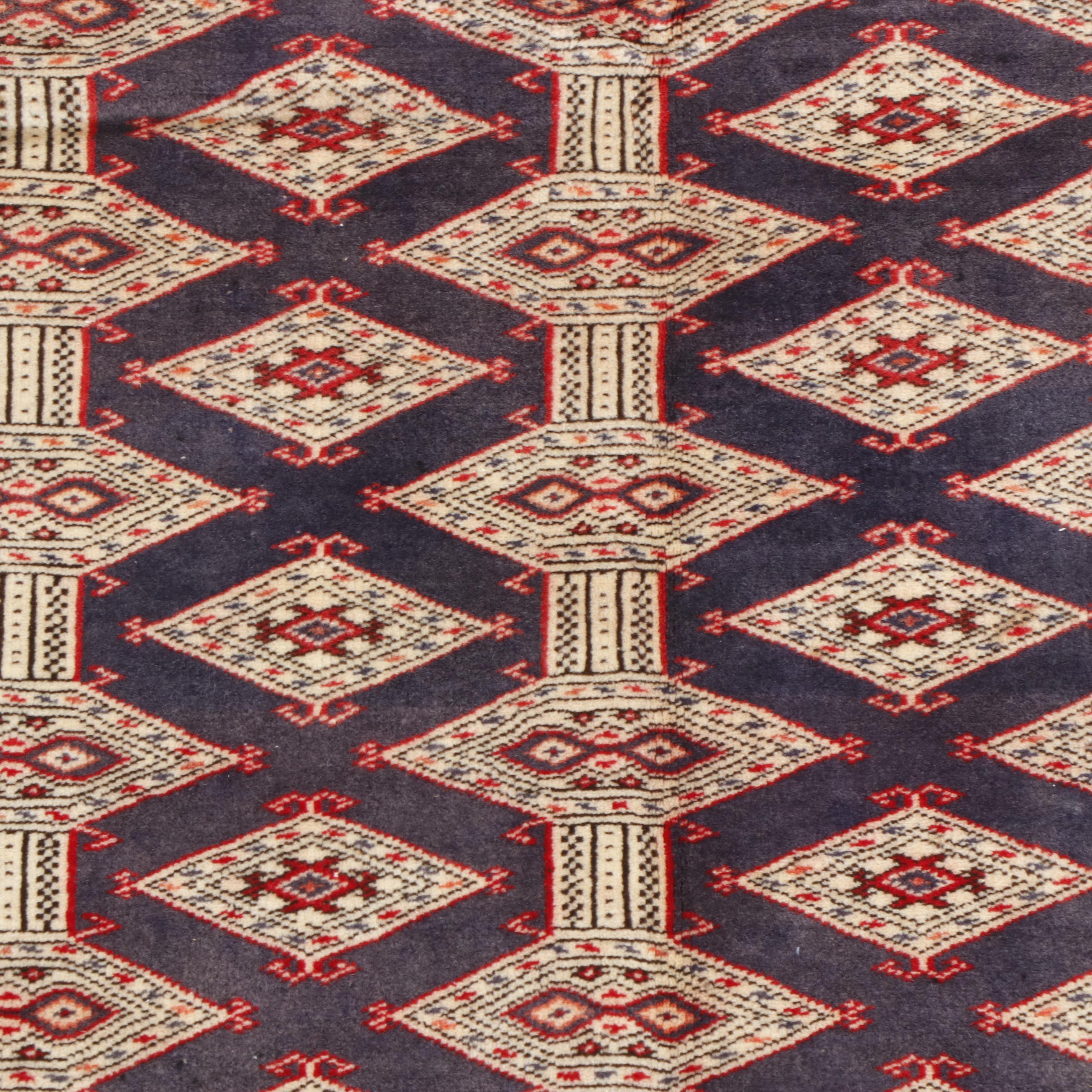 Hand-Knotted Persian Baluch Wool Rug