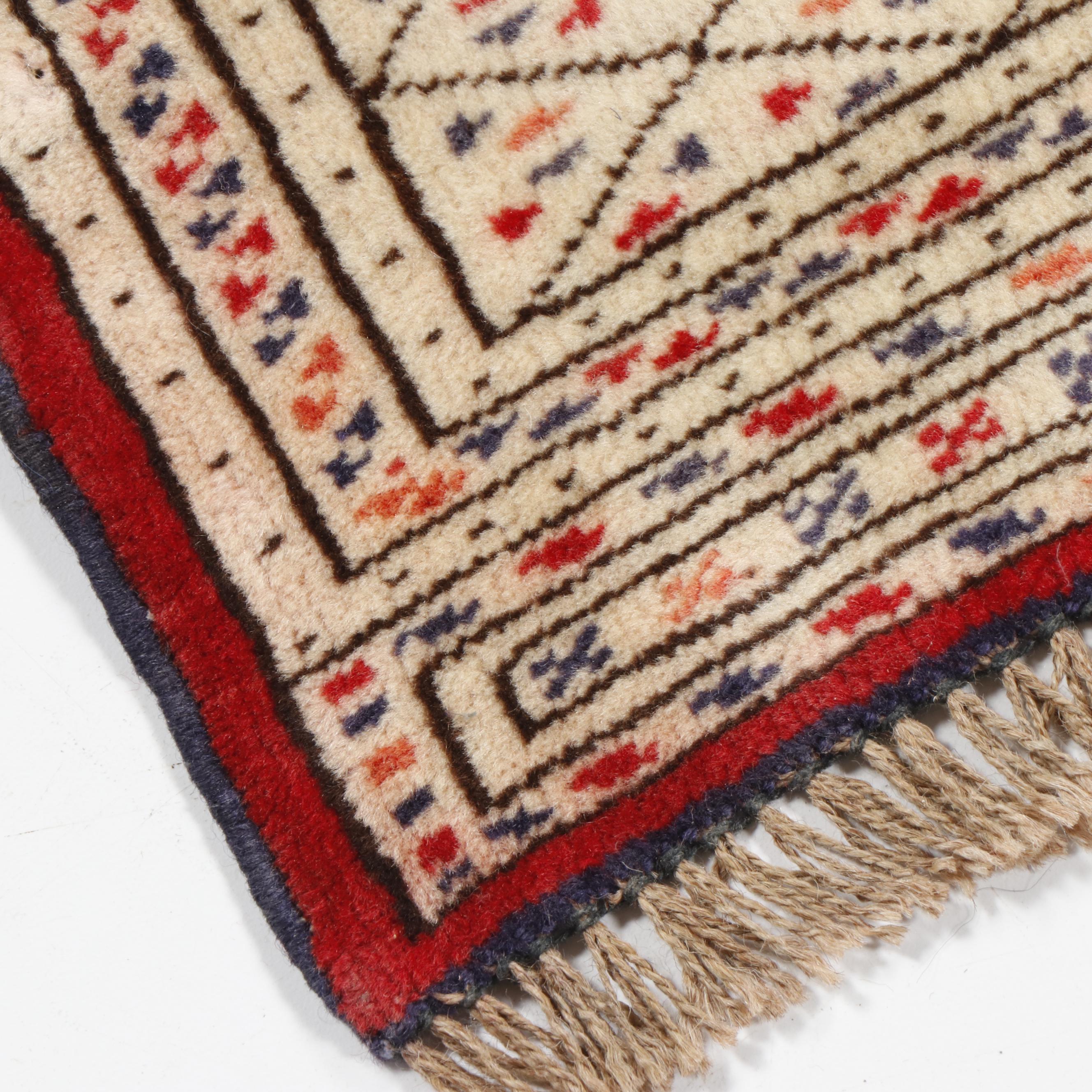 Hand-Knotted Persian Baluch Wool Rug