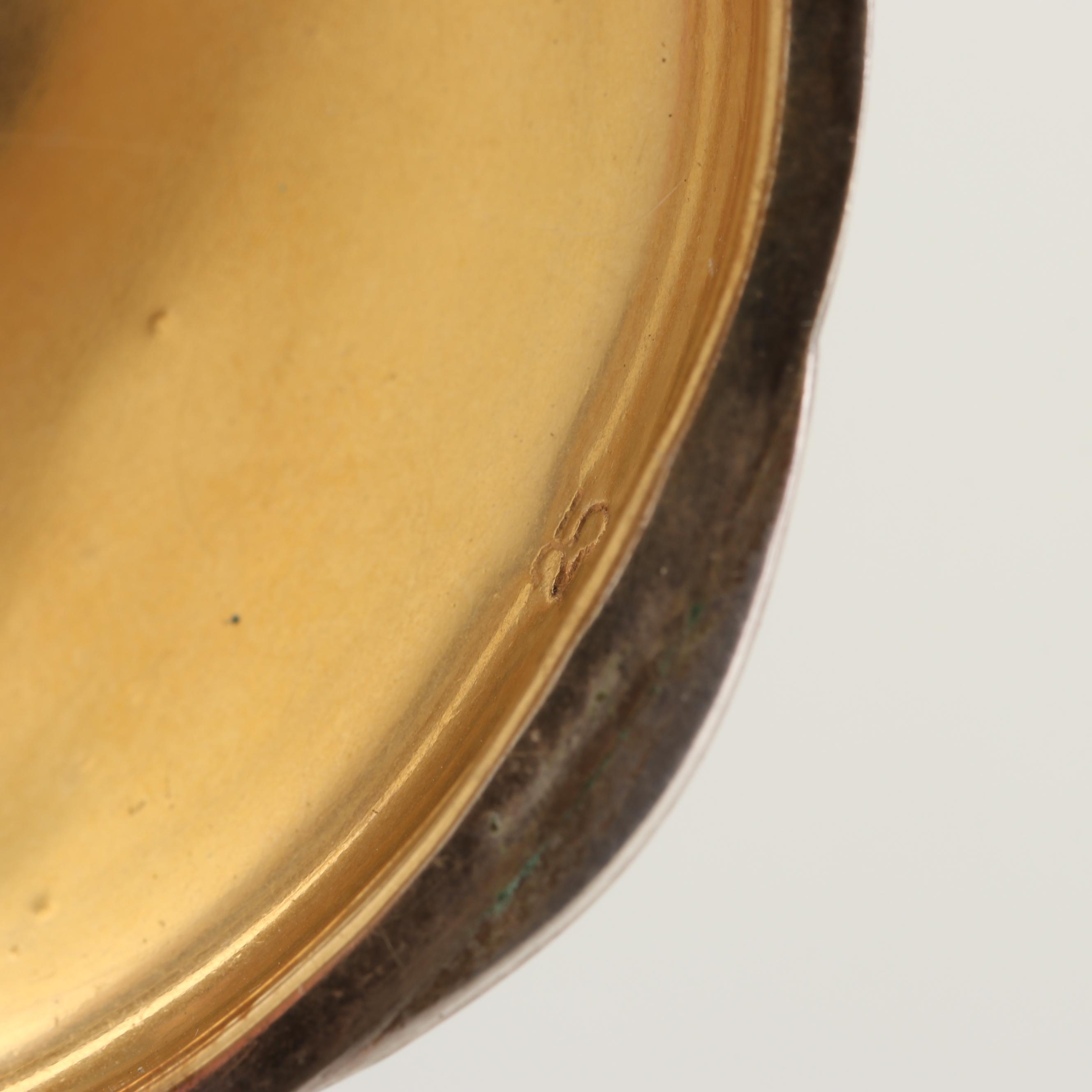 Tiffany & Co. Sterling Silver Grooved Clam Shell Pill Box, Made in Italy