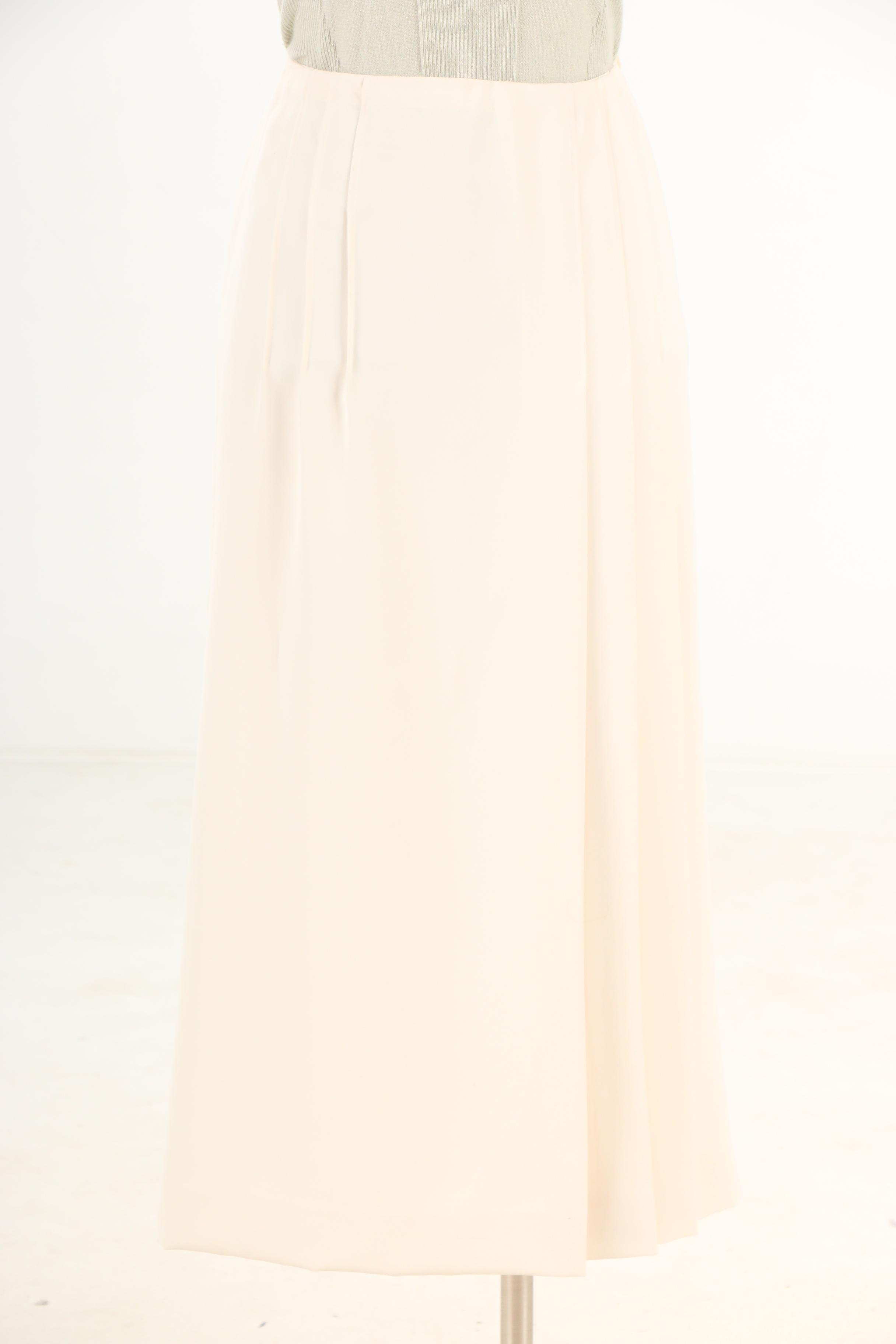 Chanel Spring/Summer 2003 Tweed Jacket with Knit Tank and Pleated Skirt