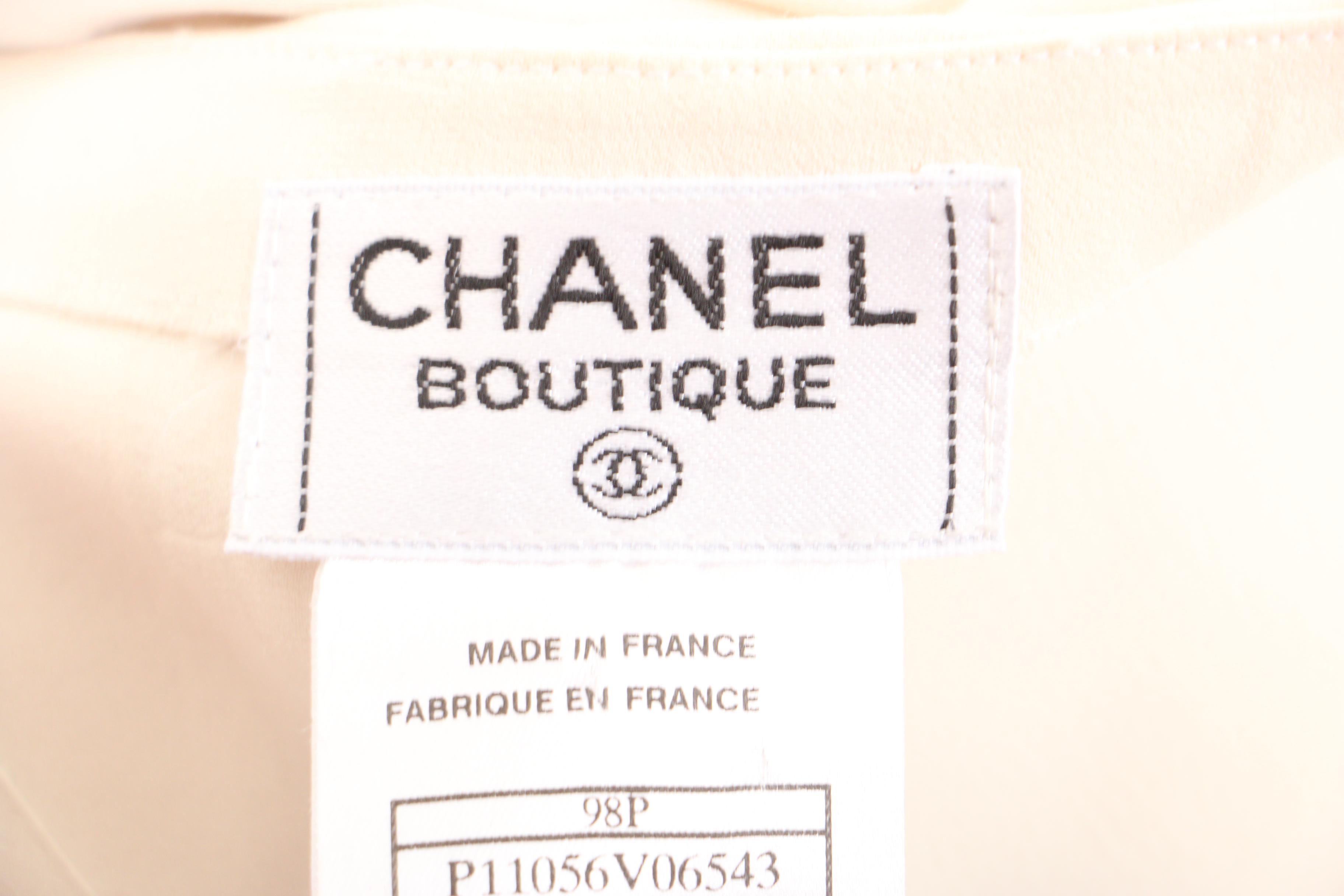 Chanel Spring/Summer 2003 Tweed Jacket with Knit Tank and Pleated Skirt