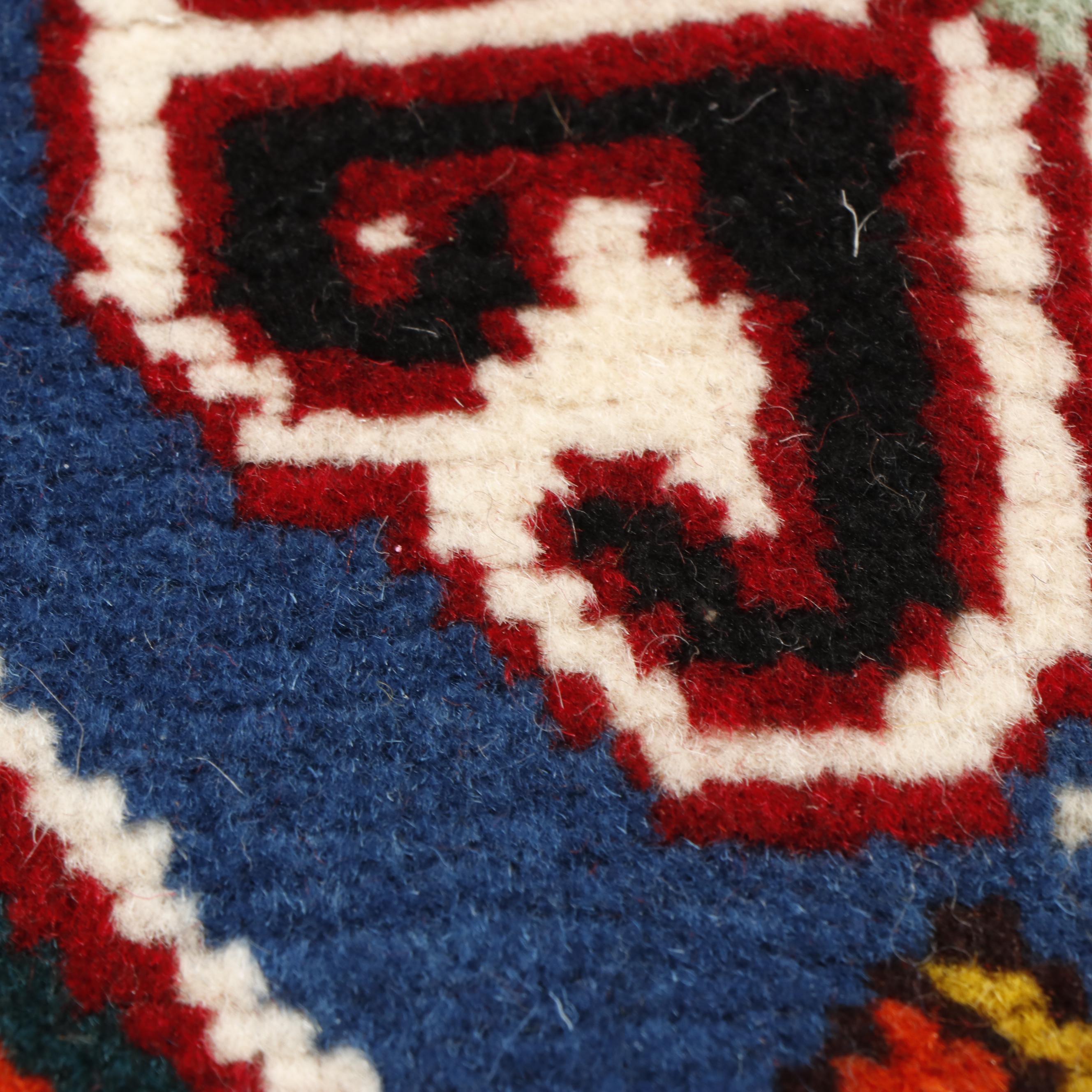 Hand-Knotted Persian Qashqai Wool Rug