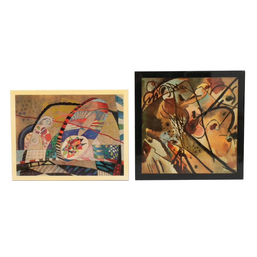 Offset Lithographs After Wassily Kandinsky and L. R. Koury