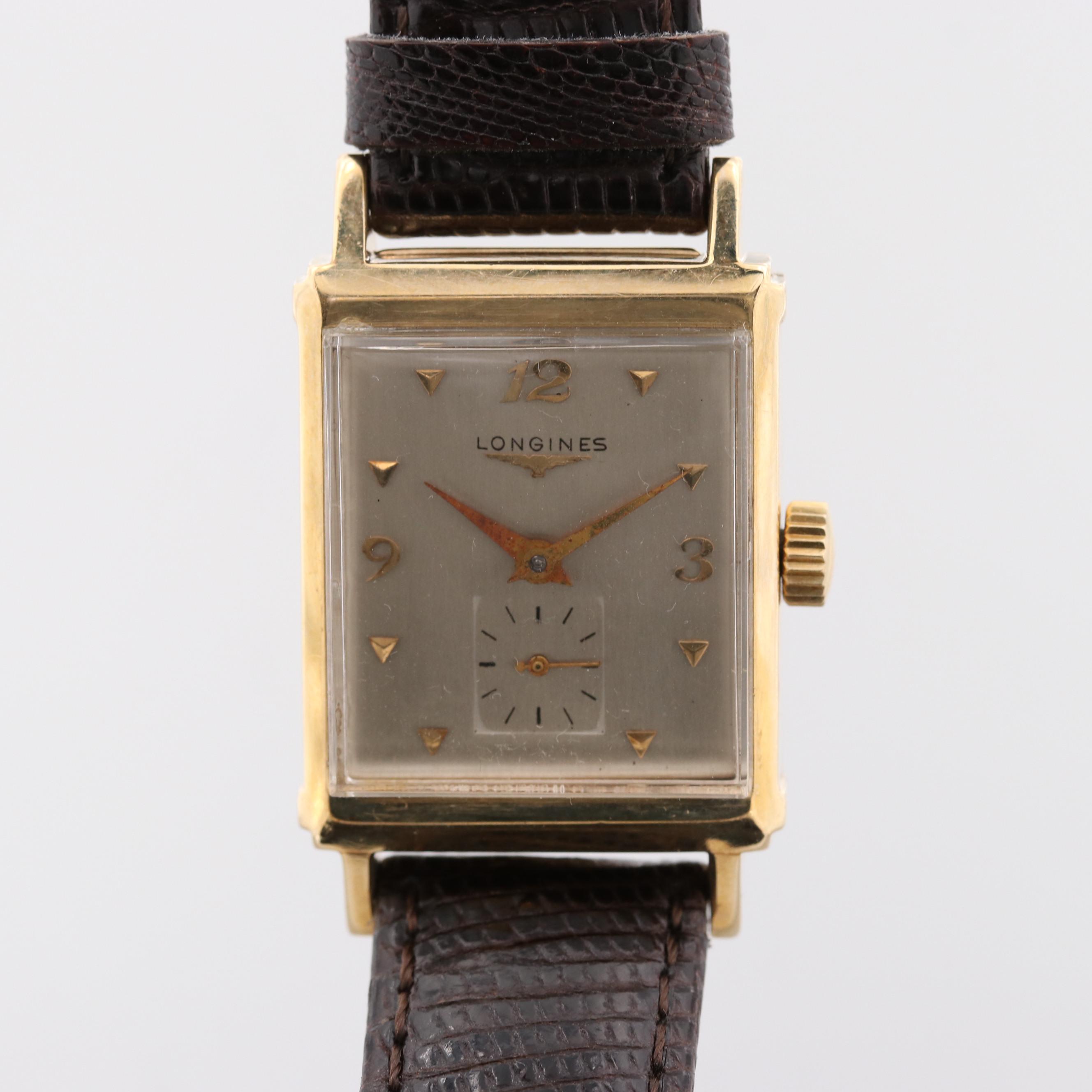 Vintage Longines 14K Yellow Gold Stem Wind Watch