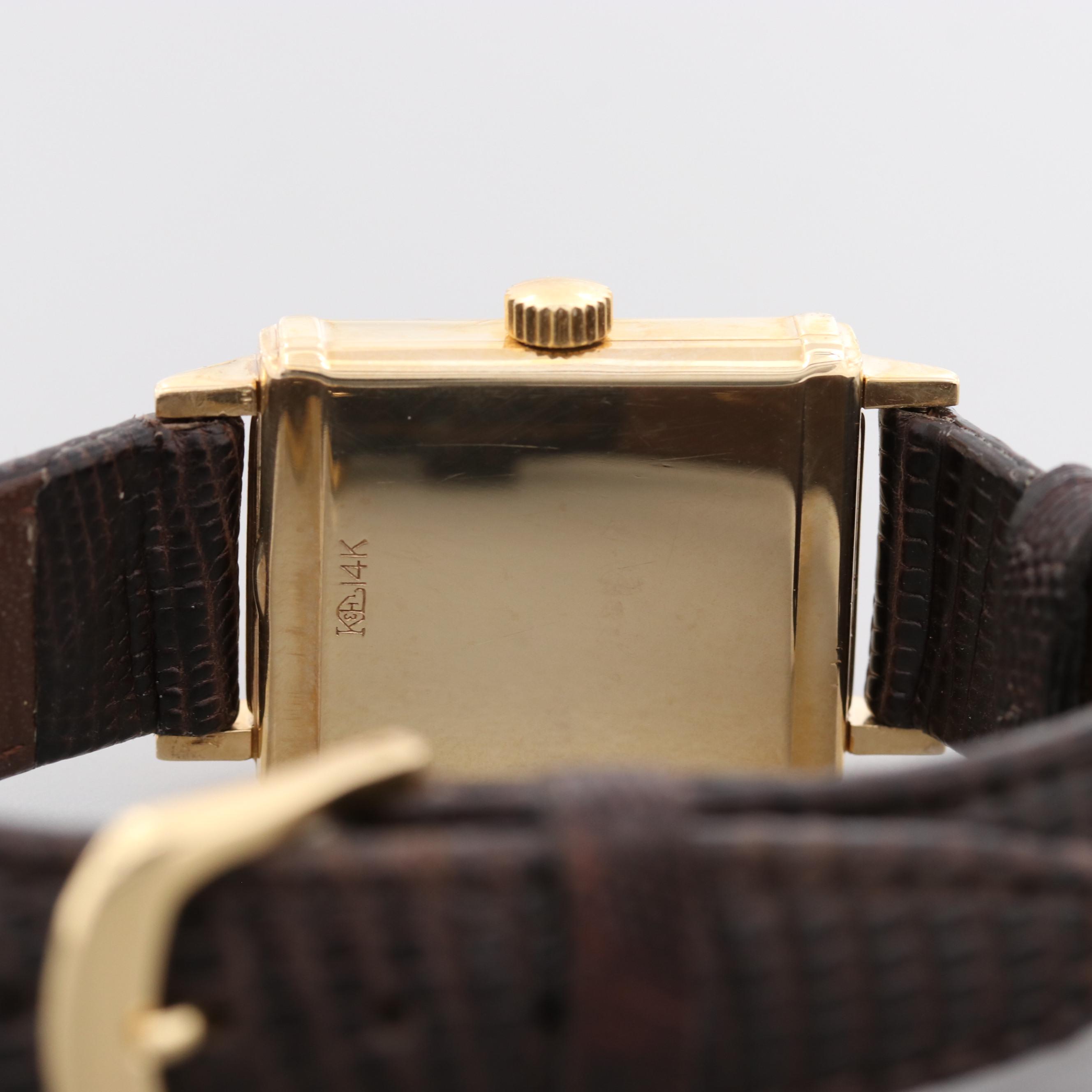 Vintage Longines 14K Yellow Gold Stem Wind Watch