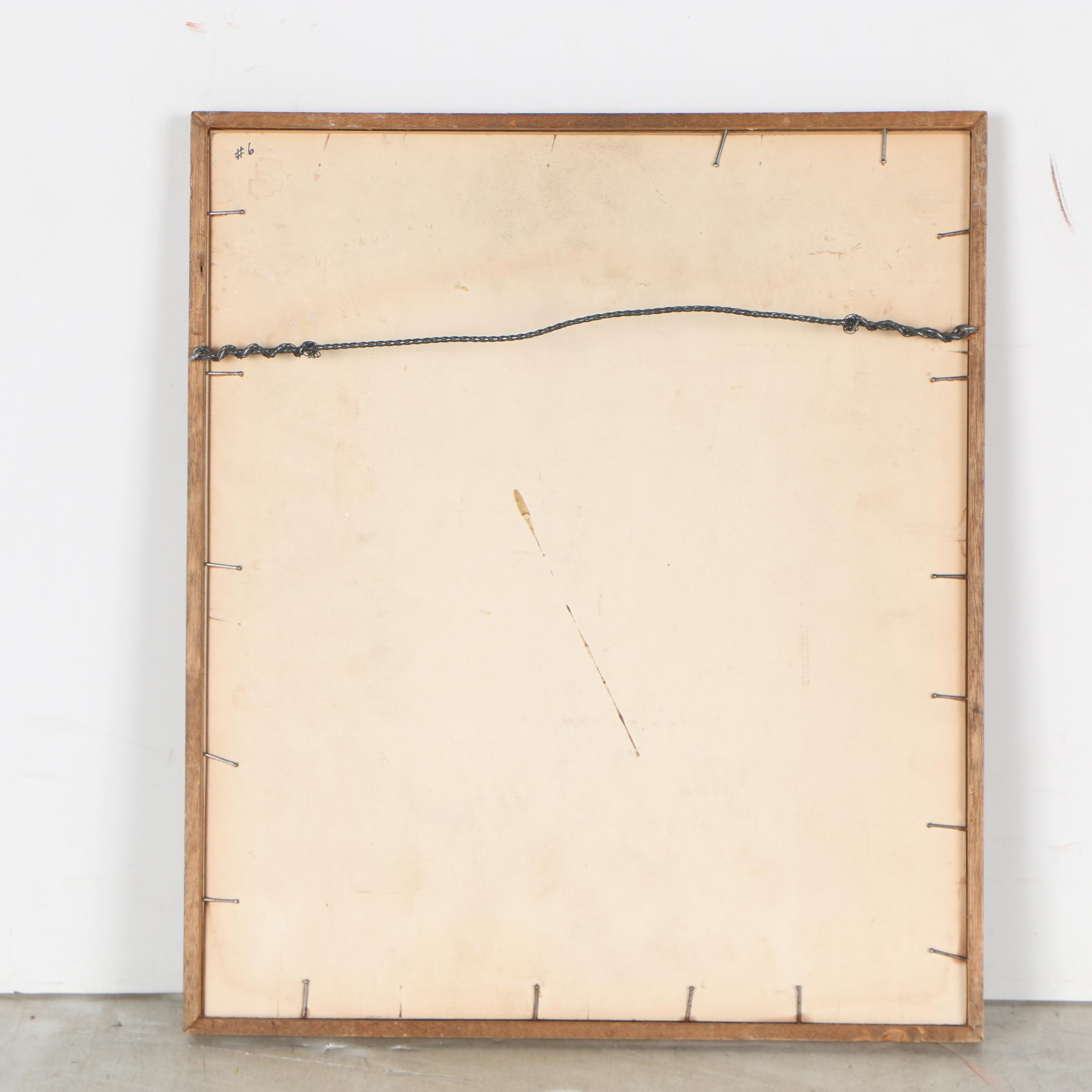 Hal Murray Acrylic Painting of Zebras