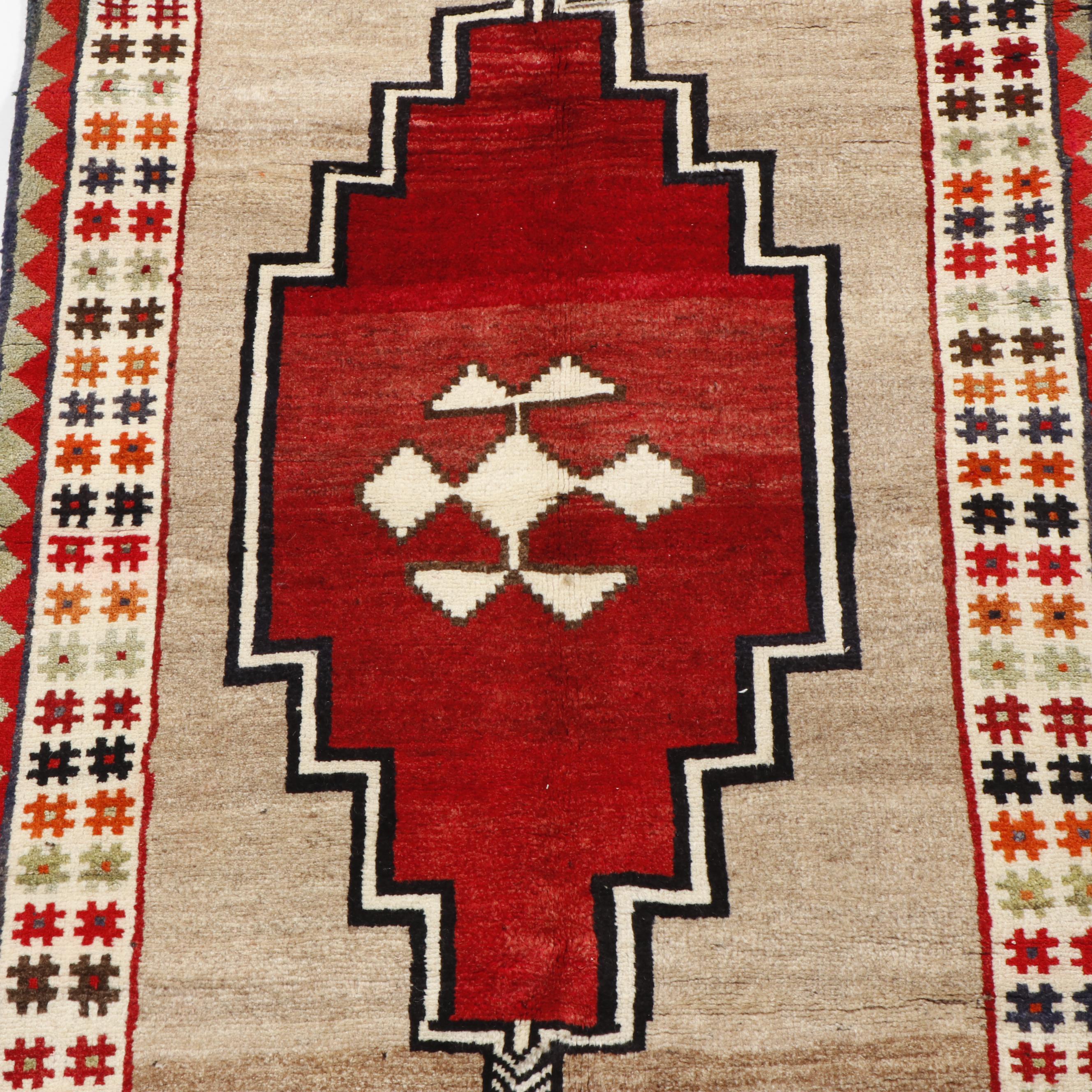 Hand-Knotted Persian Gabbeh Wool Rug