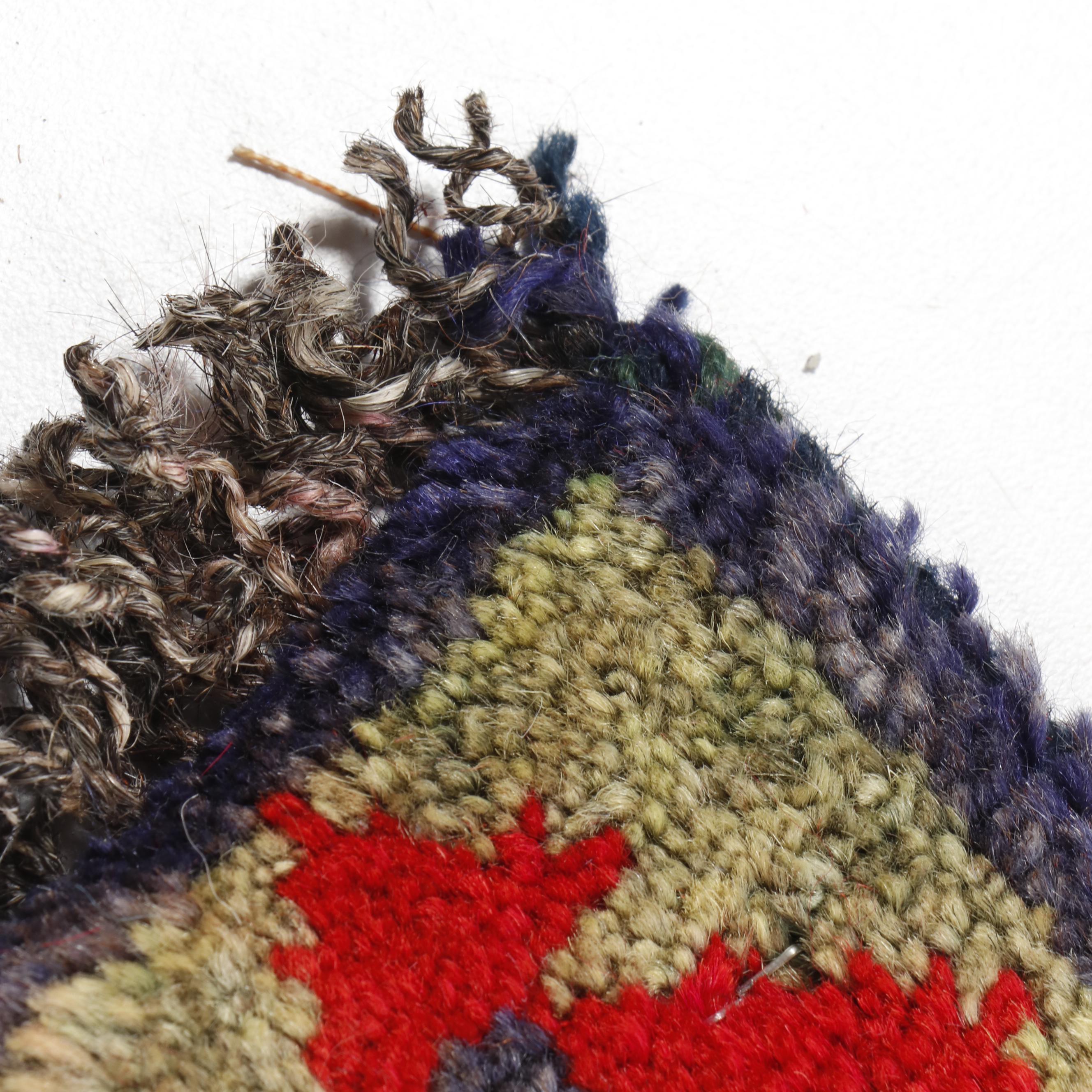 Hand-Knotted Persian Gabbeh Wool Rug