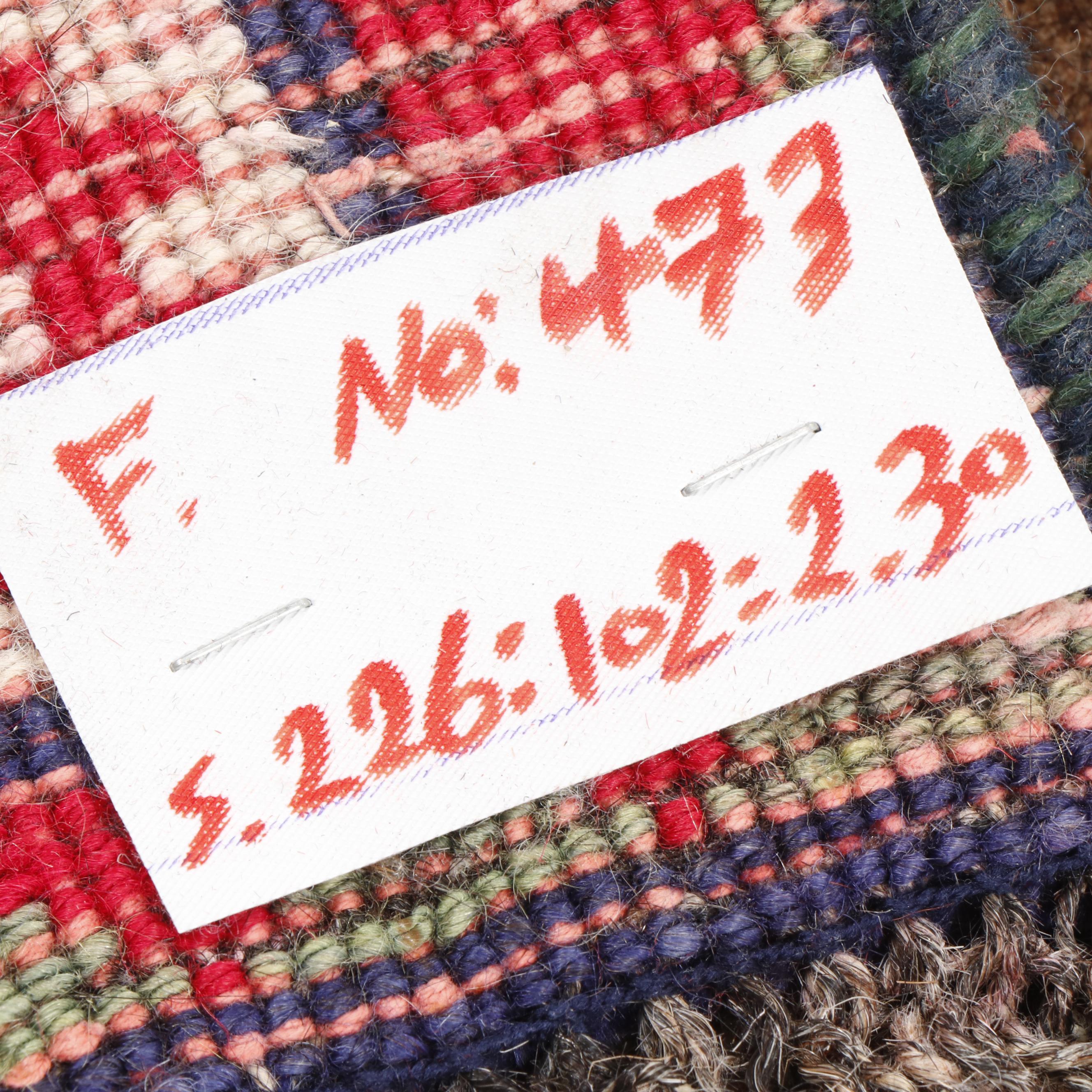 Hand-Knotted Persian Gabbeh Wool Rug