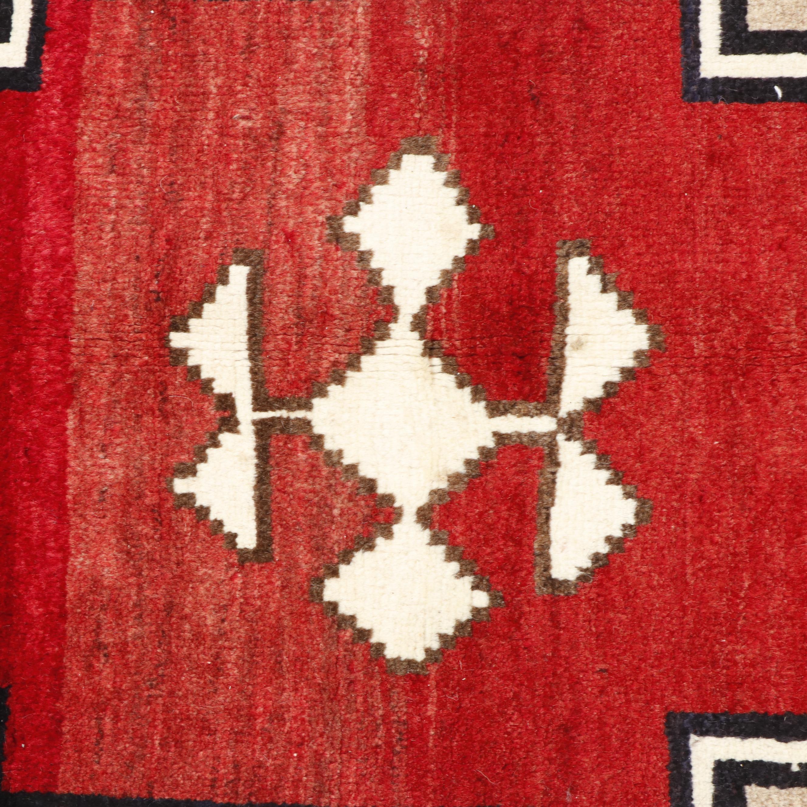 Hand-Knotted Persian Gabbeh Wool Rug