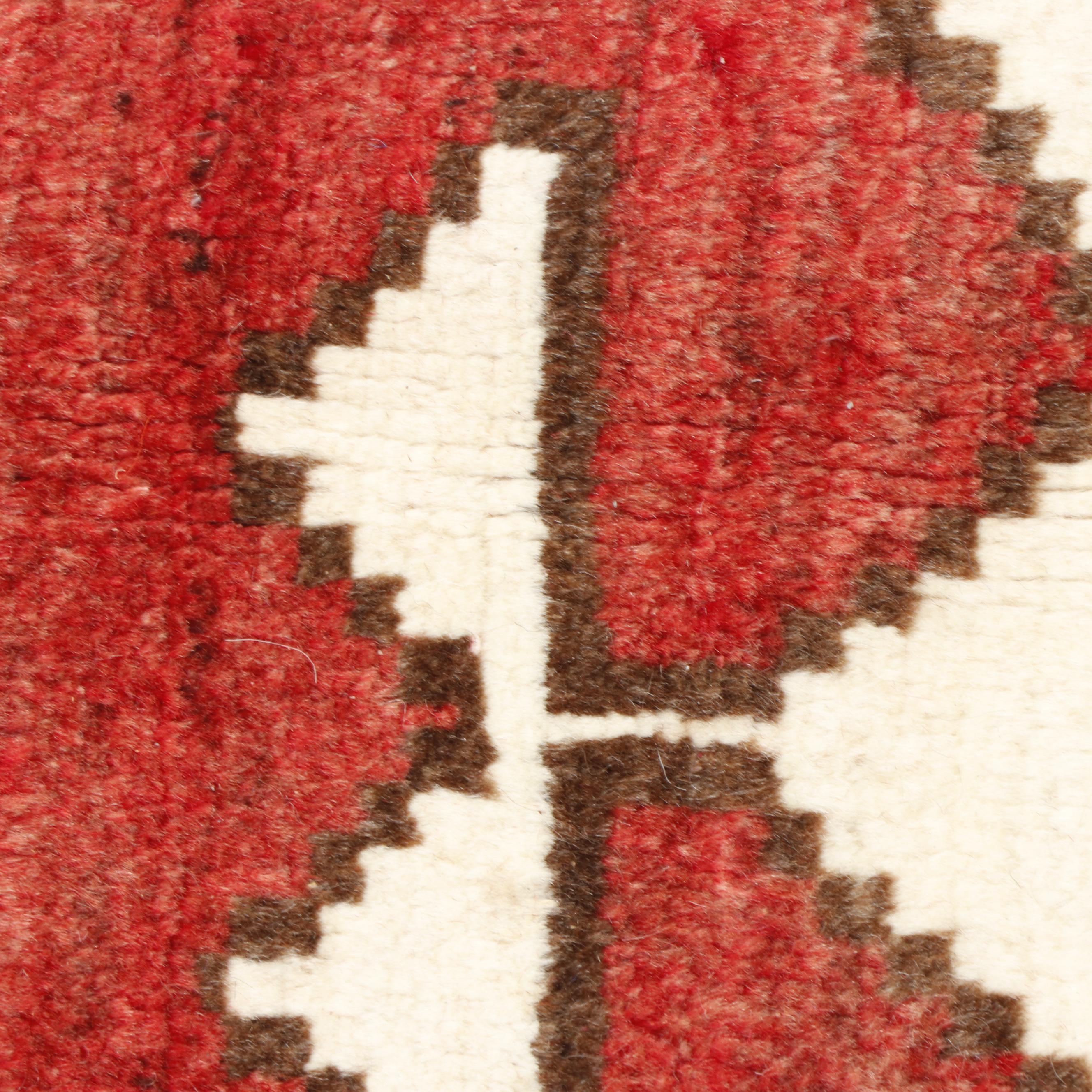 Hand-Knotted Persian Gabbeh Wool Rug